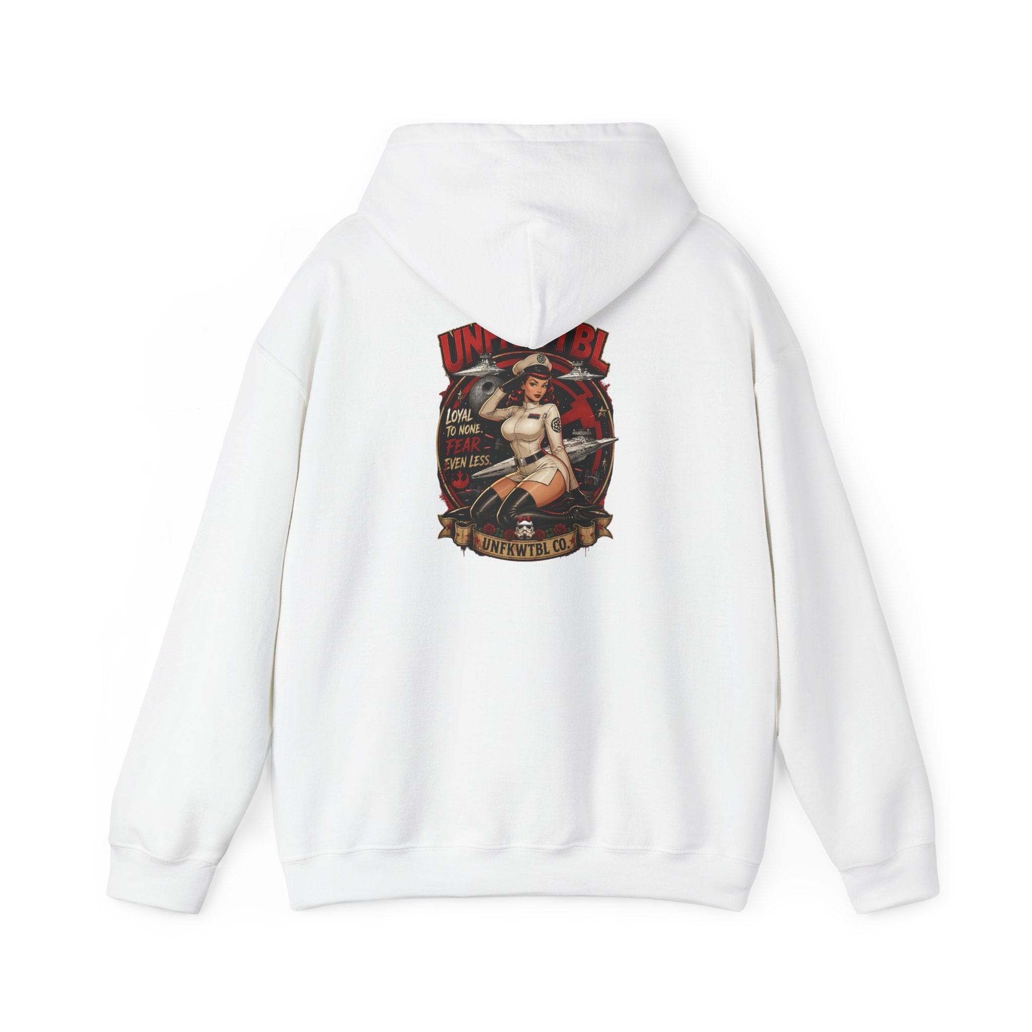 Pinup Nurse Graphic Hoodie – Vintage Tattoo Style Medical Crewneck