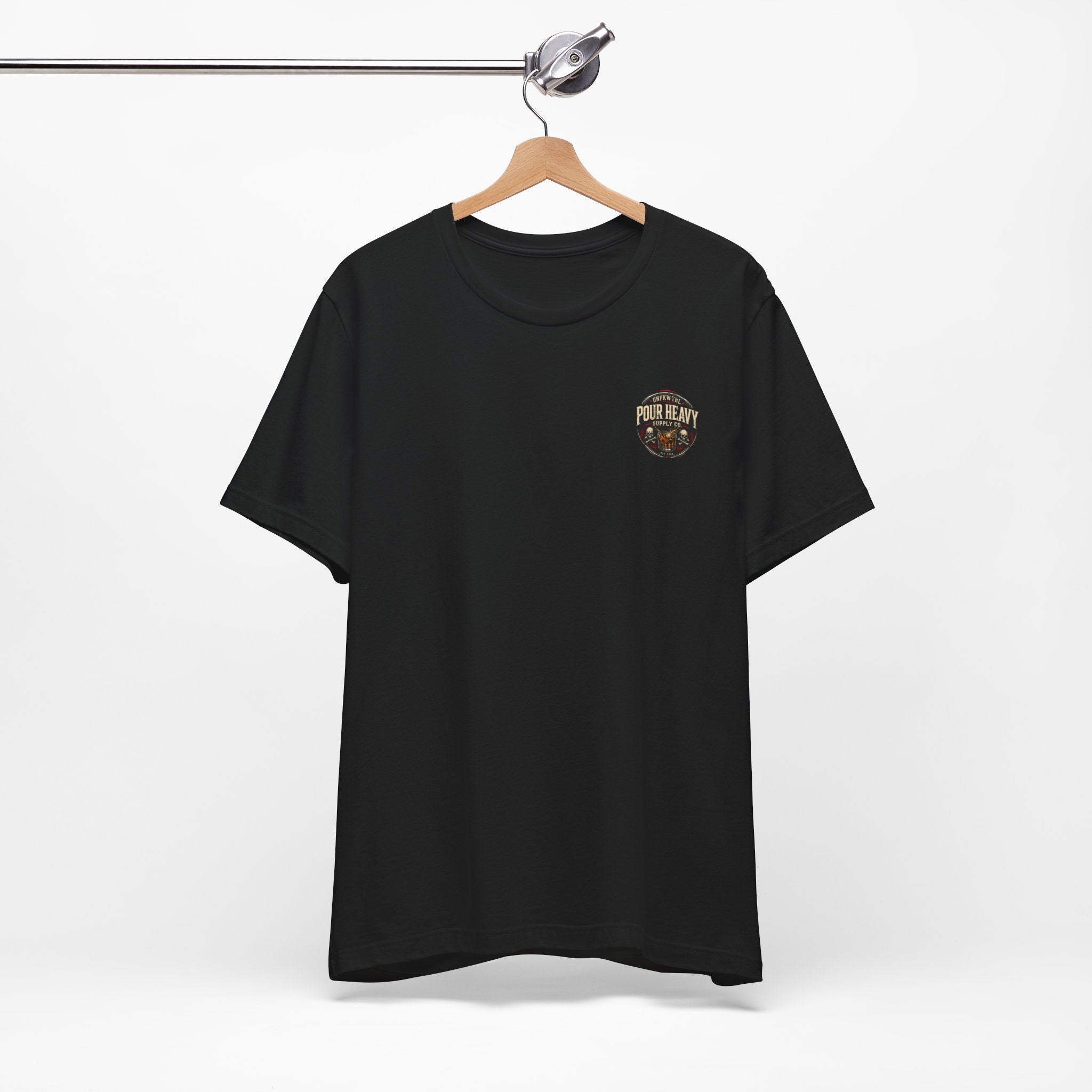 Beach Pinup T‑Shirt — "Less Thinkin', More Drinkin'" Retro Tropical Tee