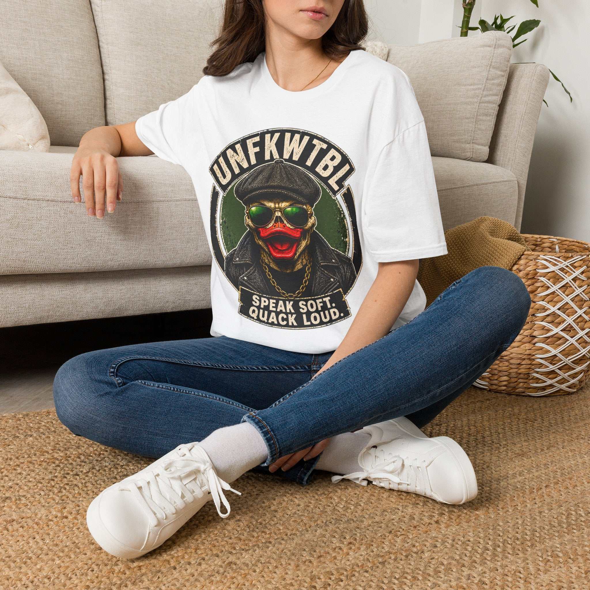 Duck Skull Speak Soft, Quack Loud Vintage Tee