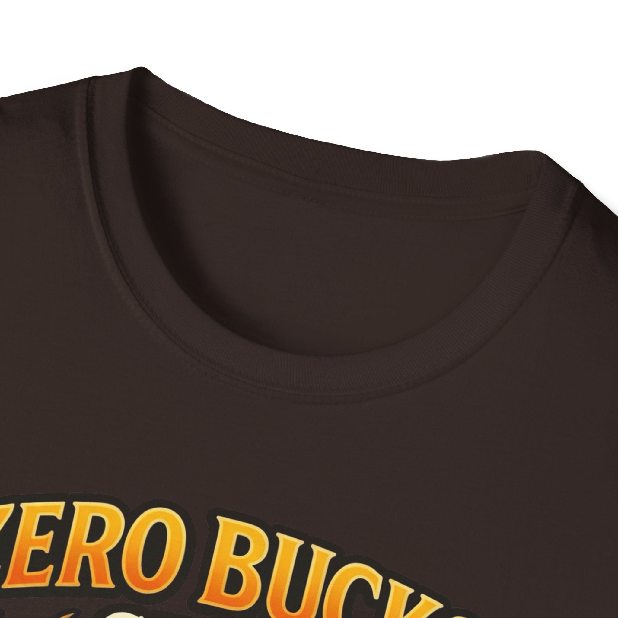 Zero Bucks Given Deer Skull T-Shirt — Funny Hunting Skull Tee