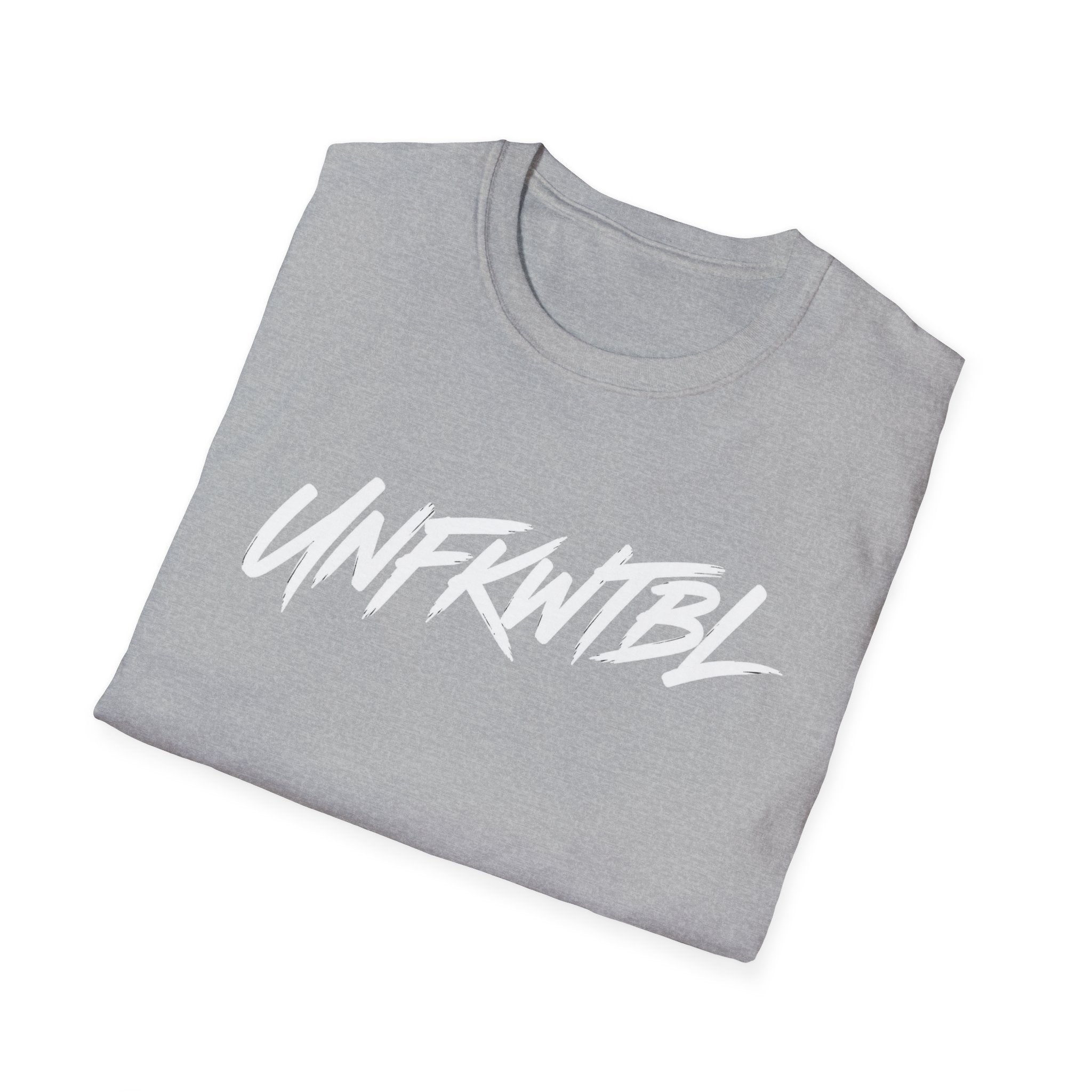 Unfkwtbl Graphic T‑Shirt — Bold White Script Tee
