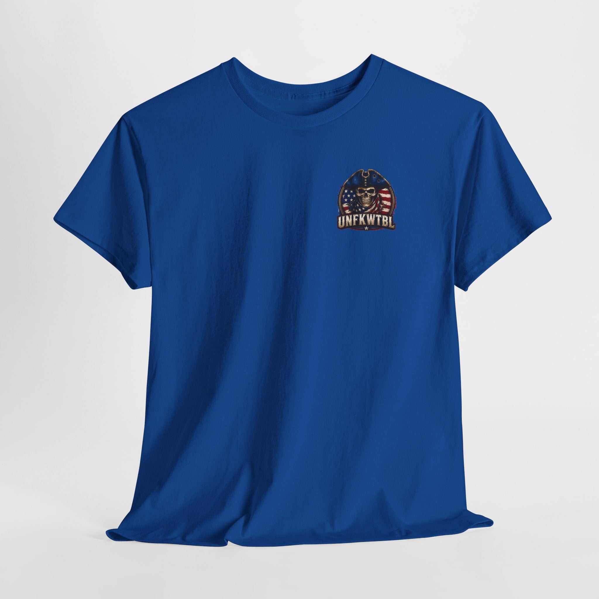 Patriotic Skull Tee — "UNFKWTBL" Americana Graphic T‑Shirt