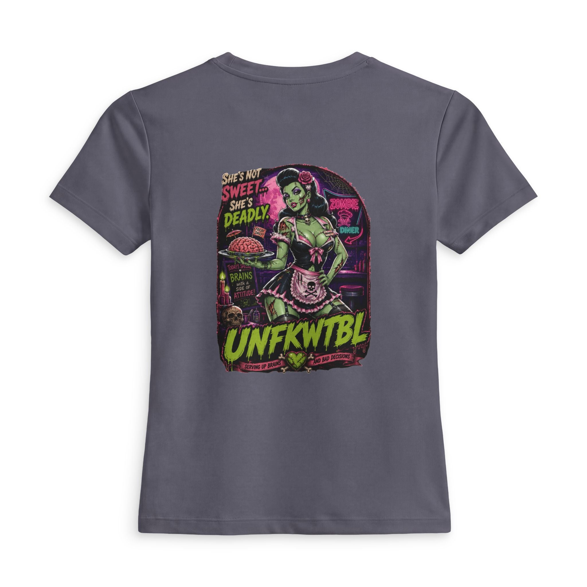 Unfkwtbl Retro Pin-Up Tee — "She's Not Sweet, She's Deadly" Women's Graphic T-Shirt