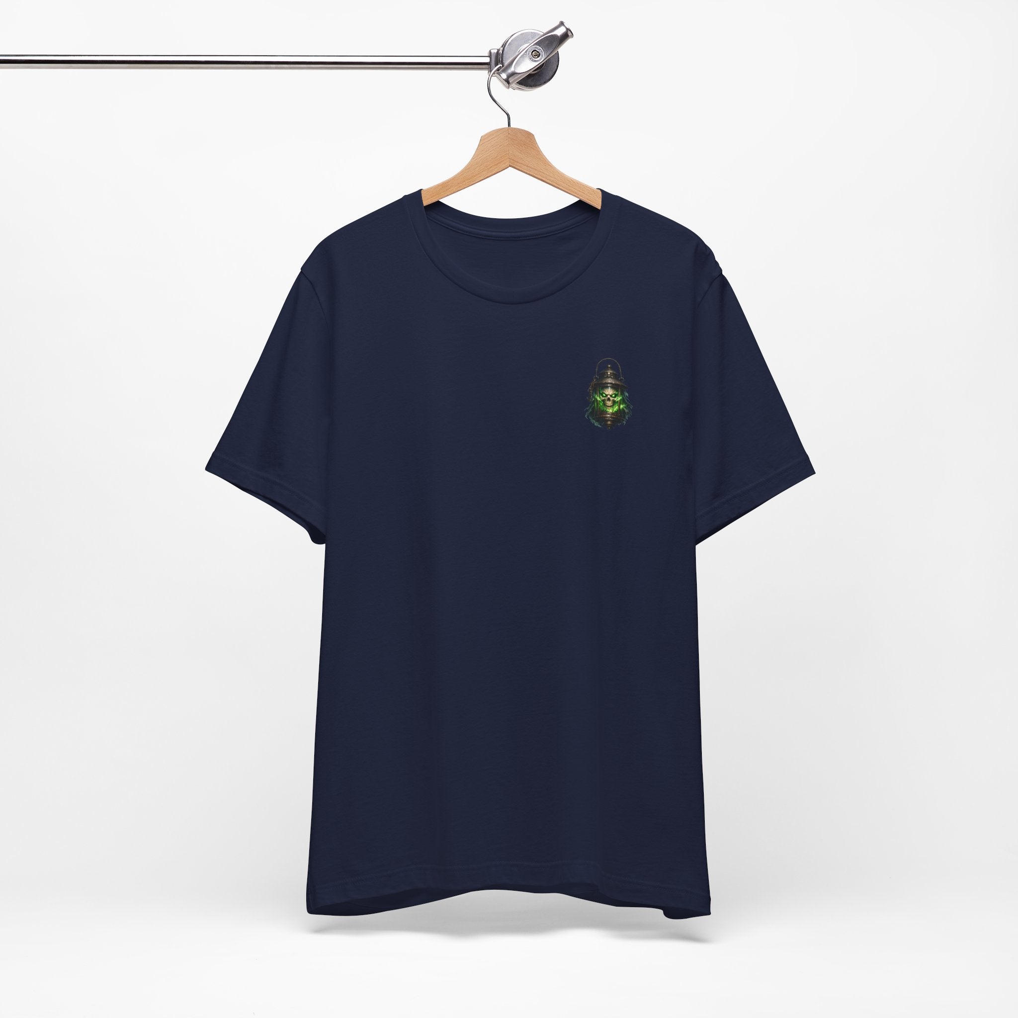 Grim Lantern Skull Tee — Gothic Horror Graphic T-Shirt