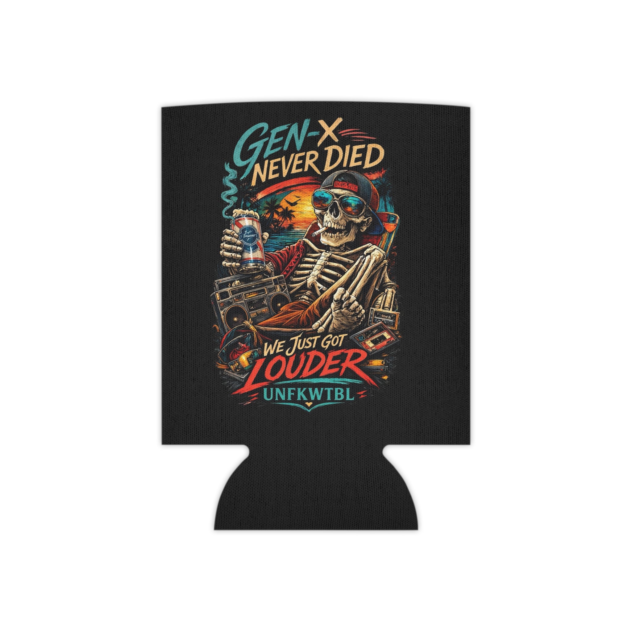 Gen X Can Cooler – “Gen X Never Died / Stay Cold” Insulated Beer Koozie