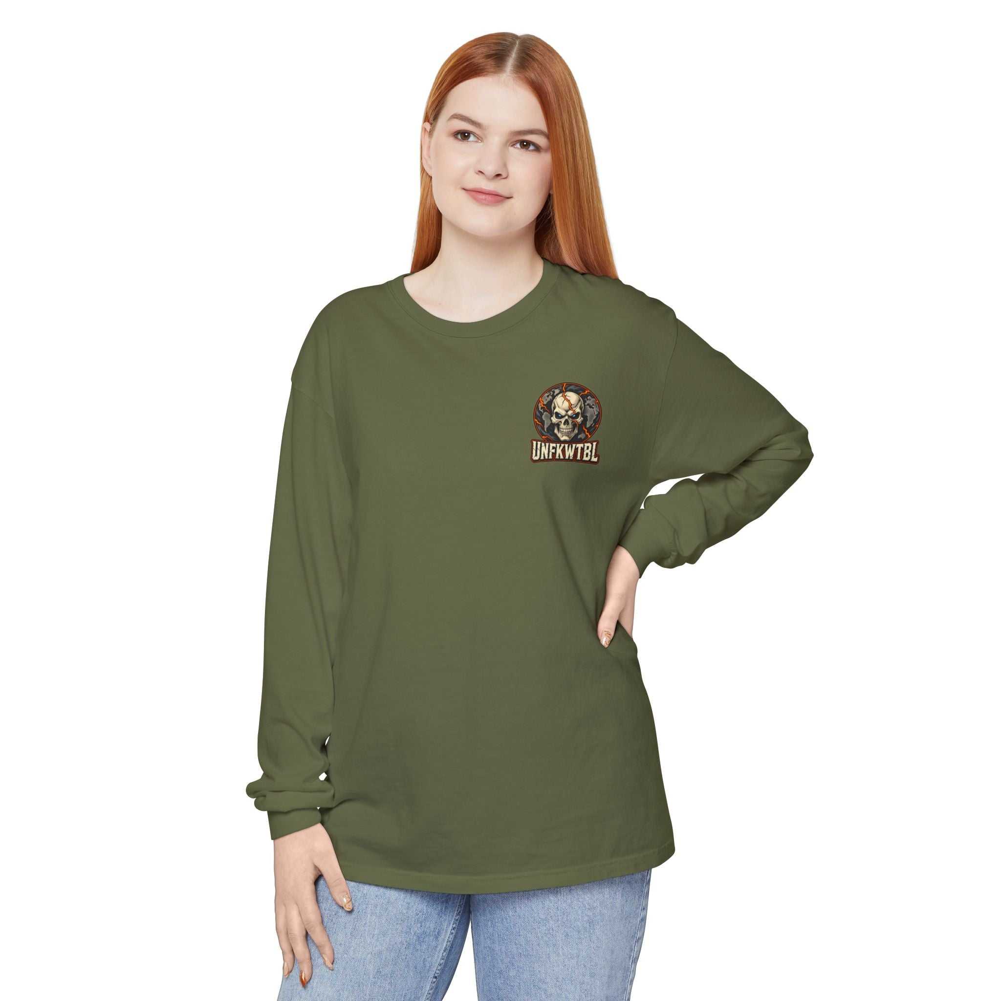 Stay Strong Atlas Skull Long Sleeve Tee