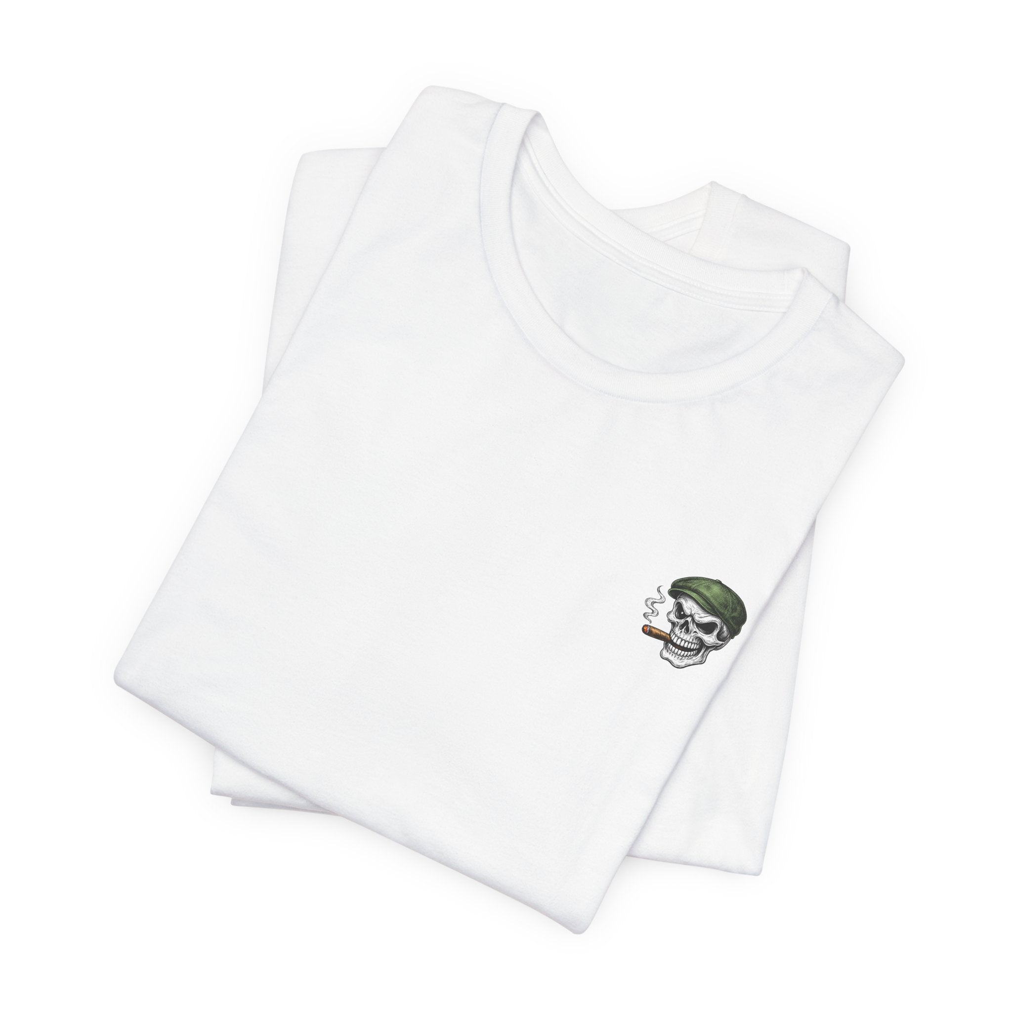 Gettin' Lucky St. Patrick's T-Shirt — Pinup Skull Irish Beer Graphic Tee