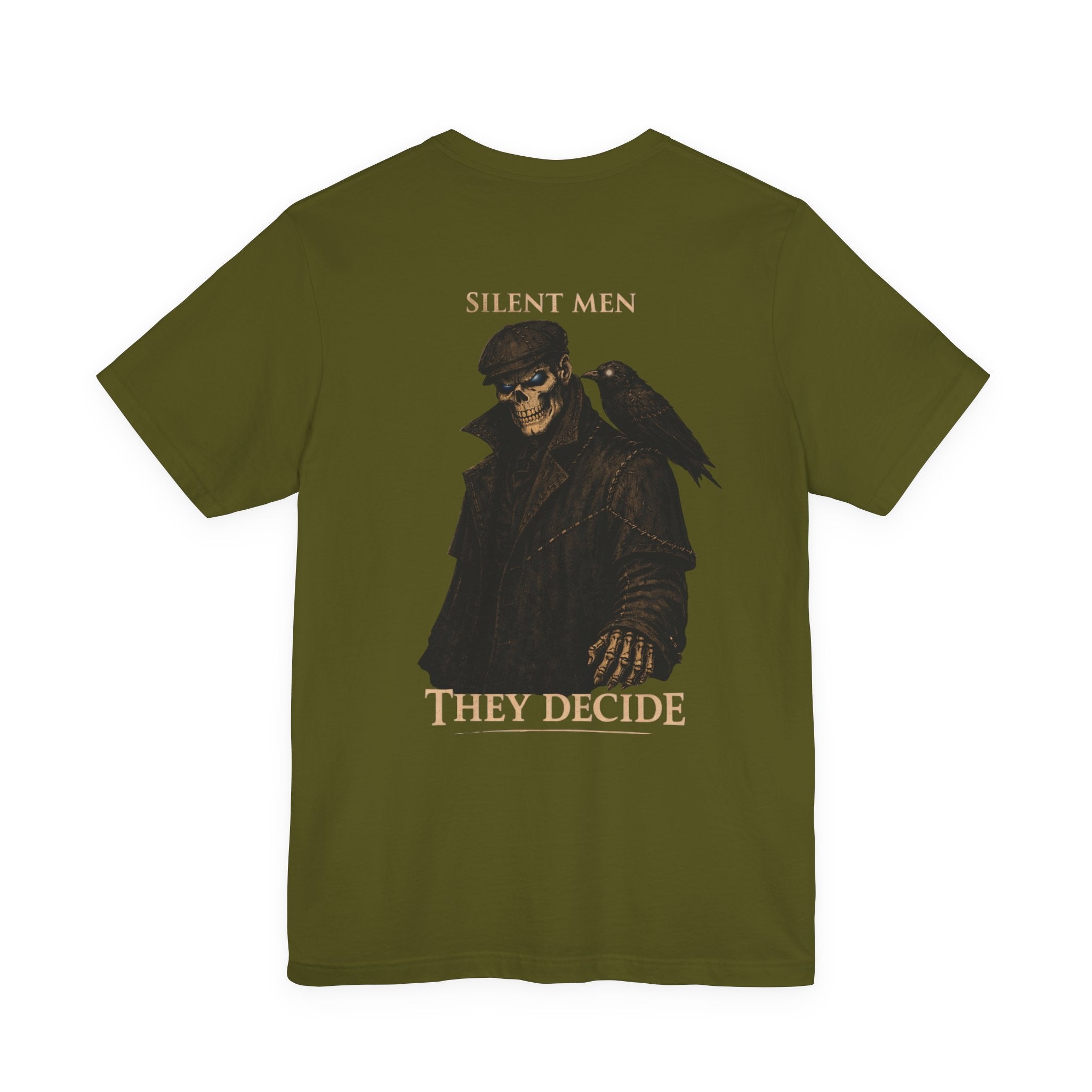Silent Men Skull Rider Tee — 'Silent Men They Decide' Graphic T-Shirt