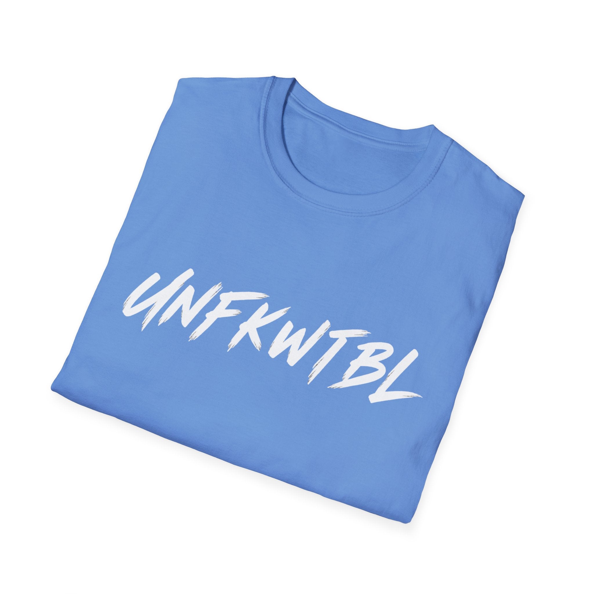 Unfkwtbl Graphic T‑Shirt — Bold White Script Tee