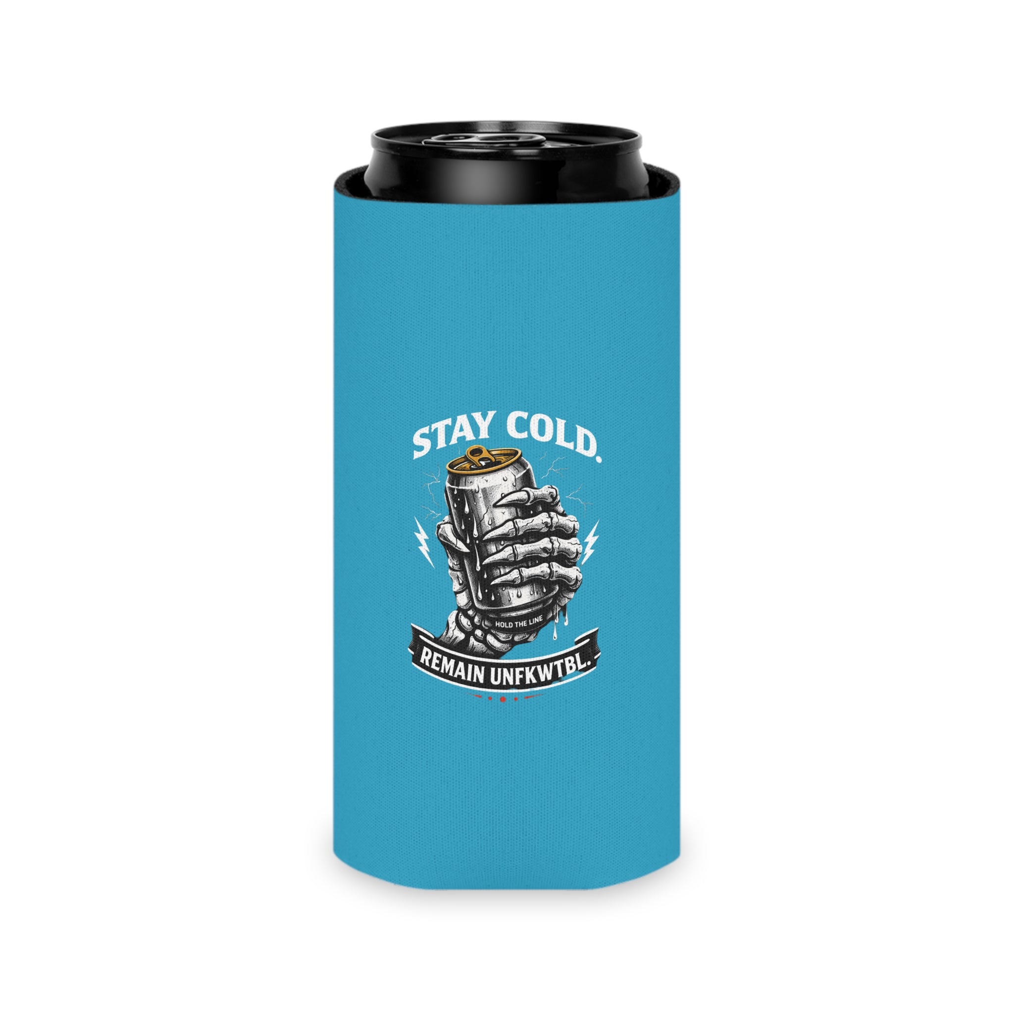 Can Cooler — "Drink Like a Pirate / Stay Cold" Mermaid & Skull Beer Koozie