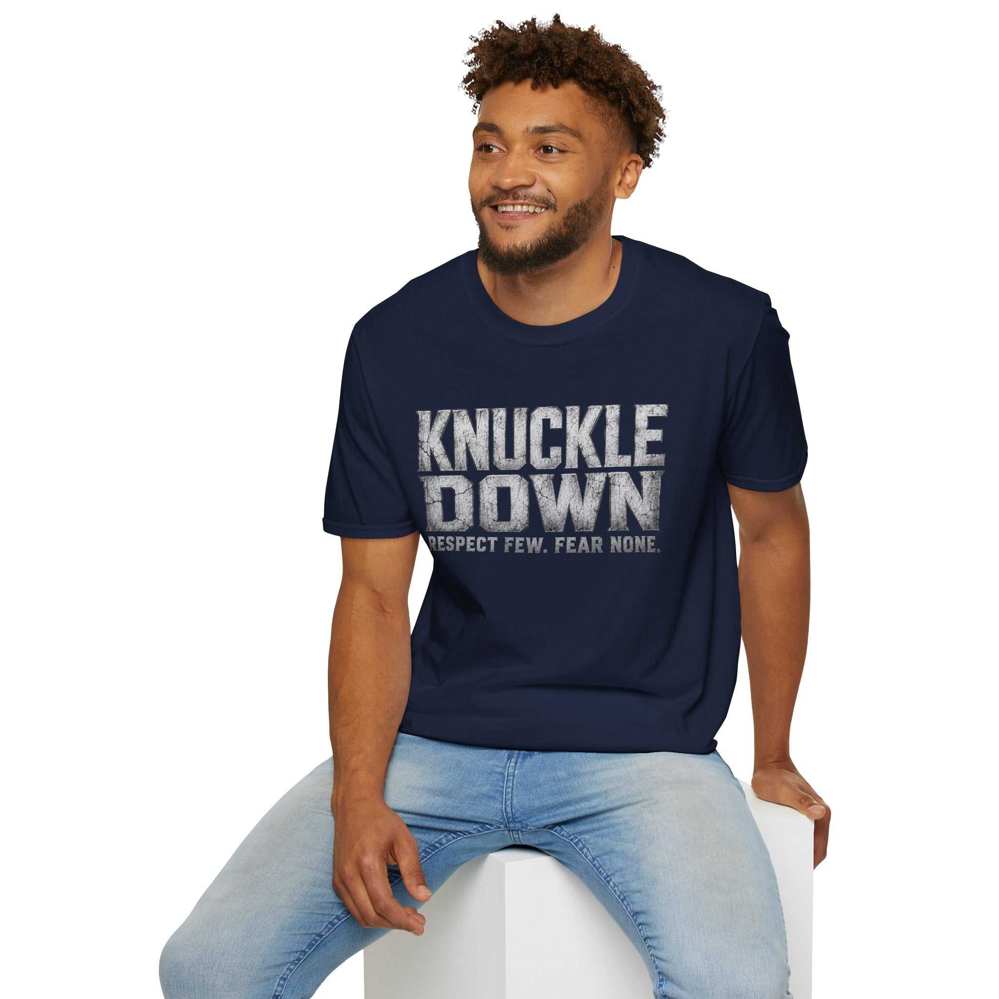Knuckle Down Graphic T-Shirt — “Respect Few. Fear None.”