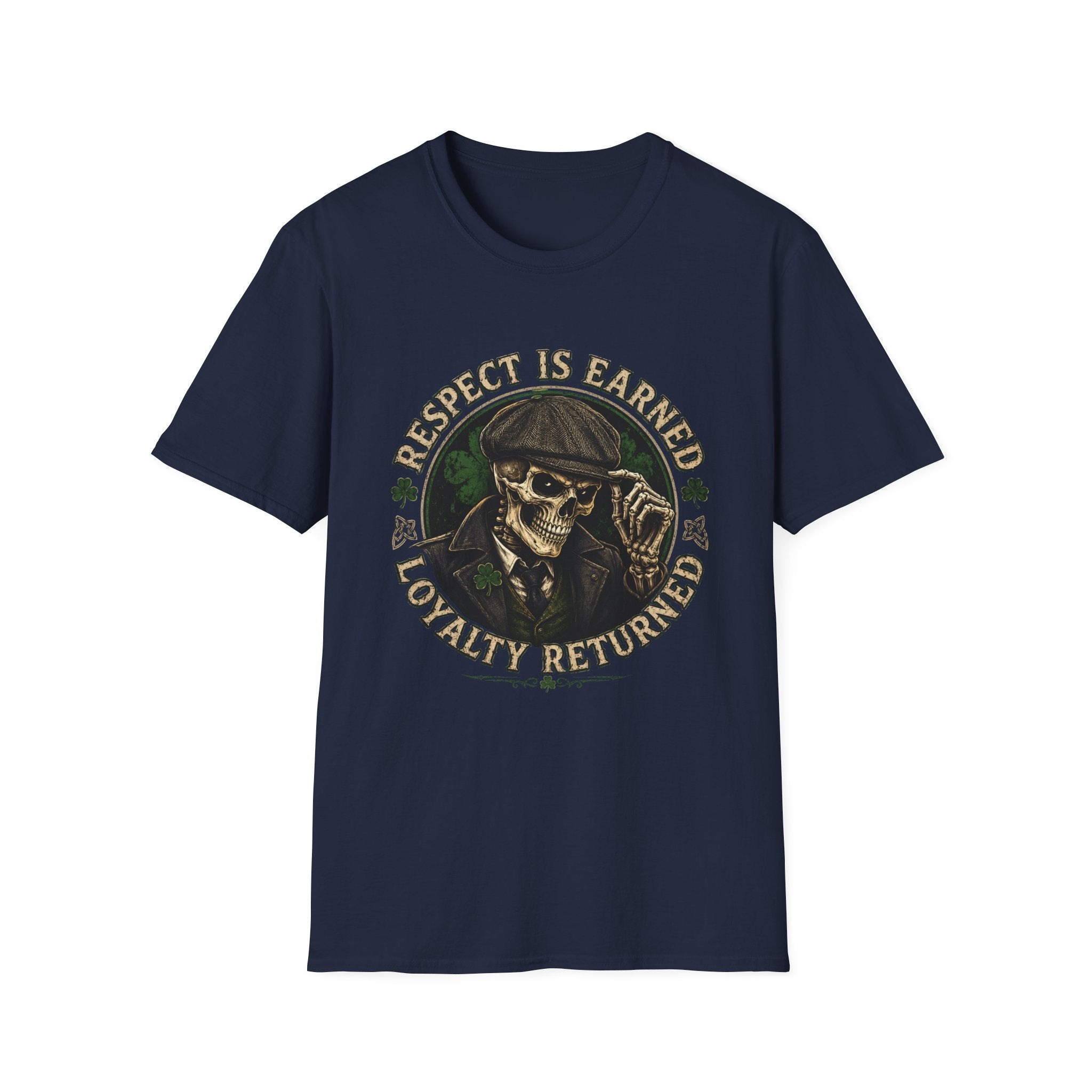 Respect Is Earned Skull T-Shirt — 'Respect Is Earned, Loyalty Returned' Vintage Graphic Tee