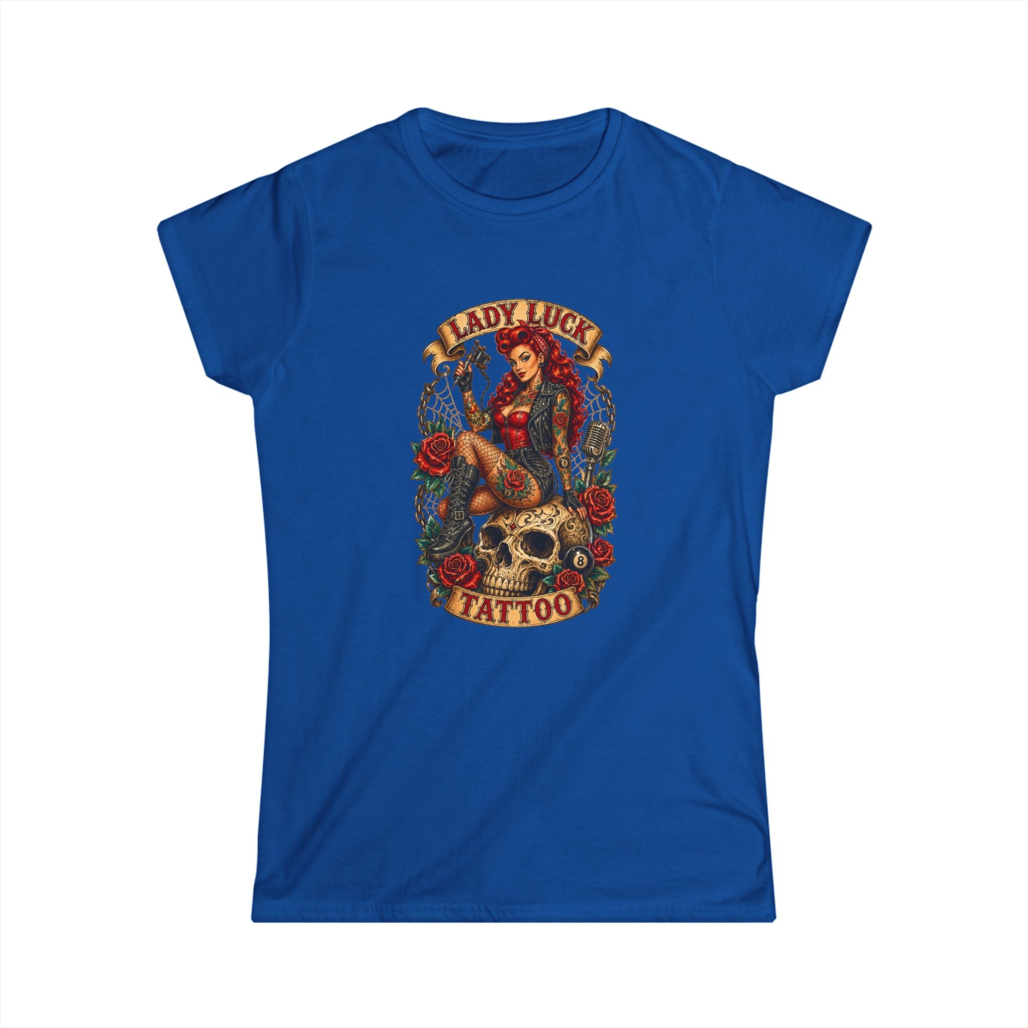Lady Luck Tattoo Skull Queen Women’s Tee