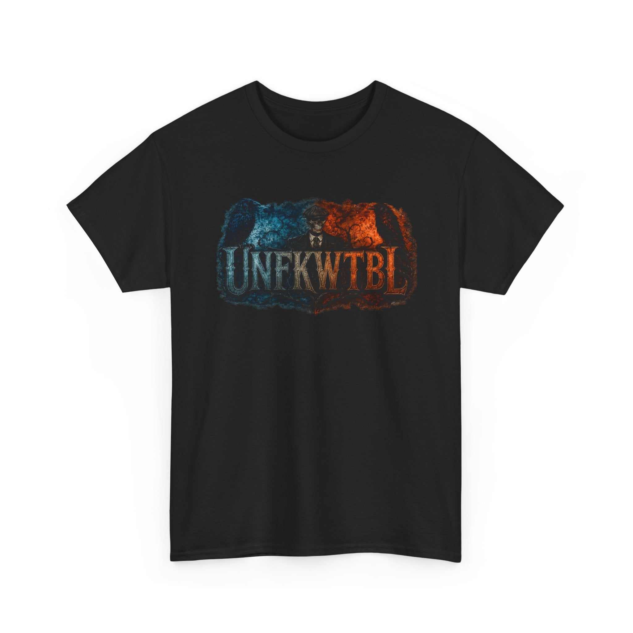 Dark Cosmic Slenderman Tee – 'UNFKWTBL' Horror Graphic Shirt