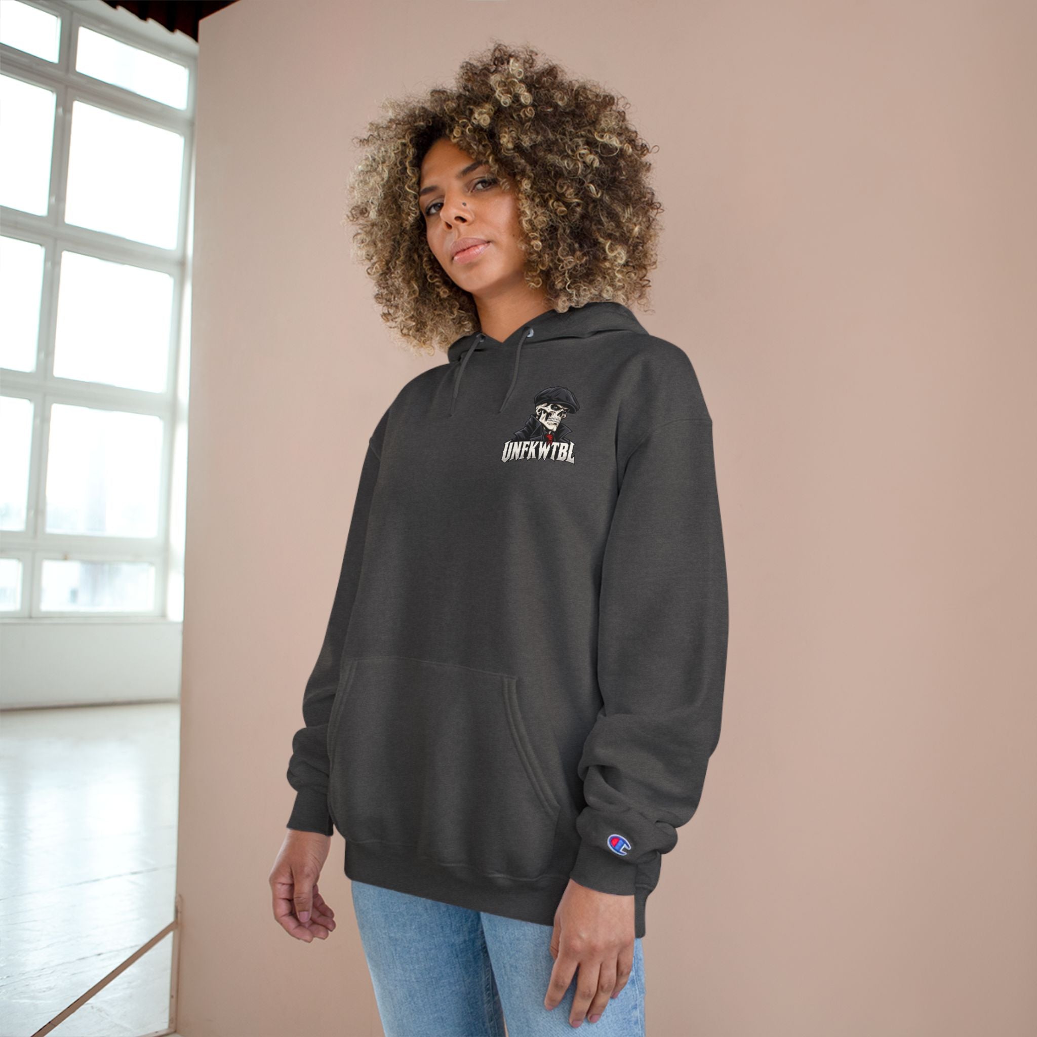 Stay UNFKWTBL Silent Boss Skull Champion Hoodie