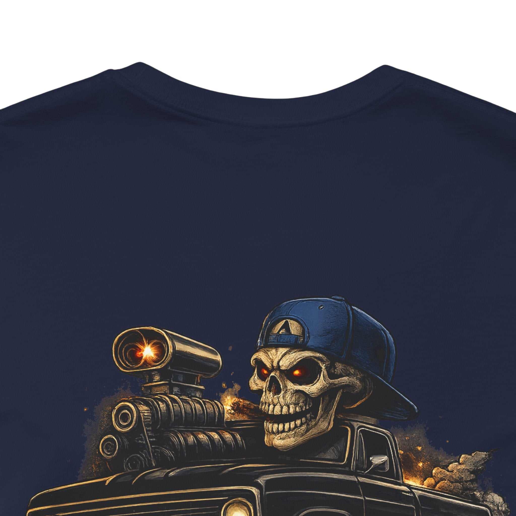 Midnight Trouble Skull Car Tee
