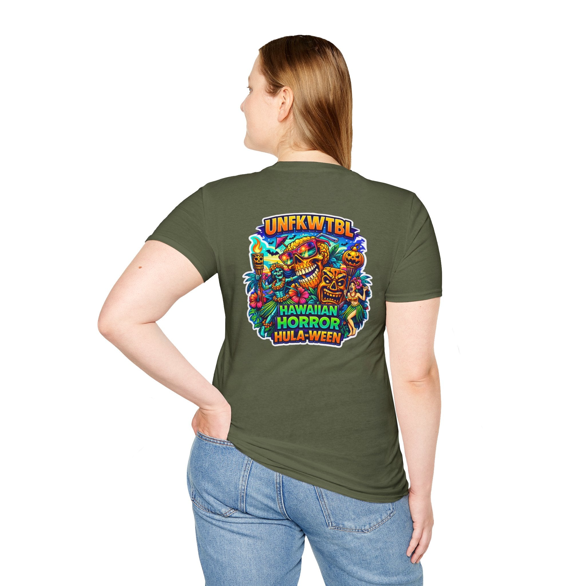 Hawaiian Horror Hula-ween T-Shirt — Tropical Tiki Halloween Tee