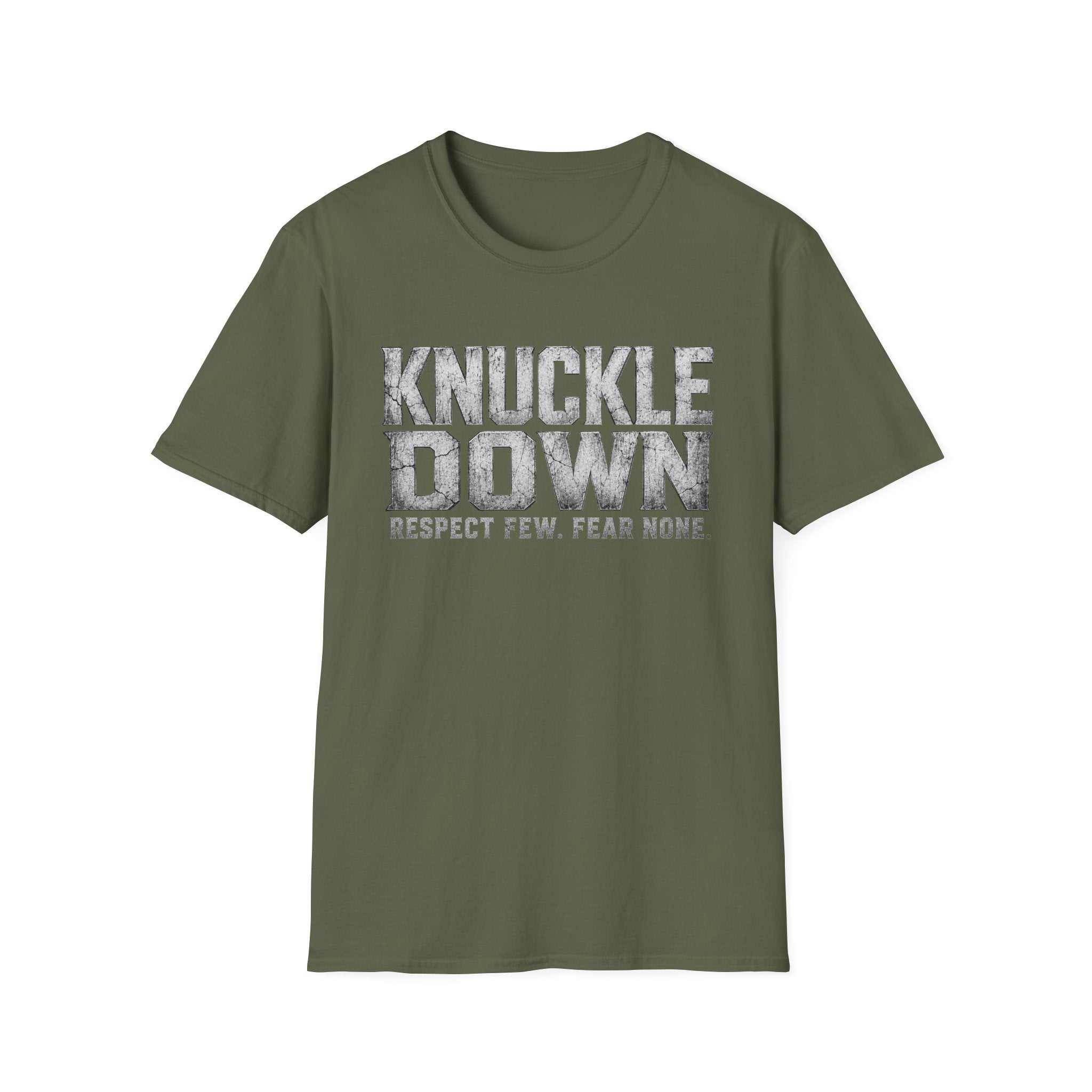 Knuckle Down Graphic T-Shirt — “Respect Few. Fear None.”