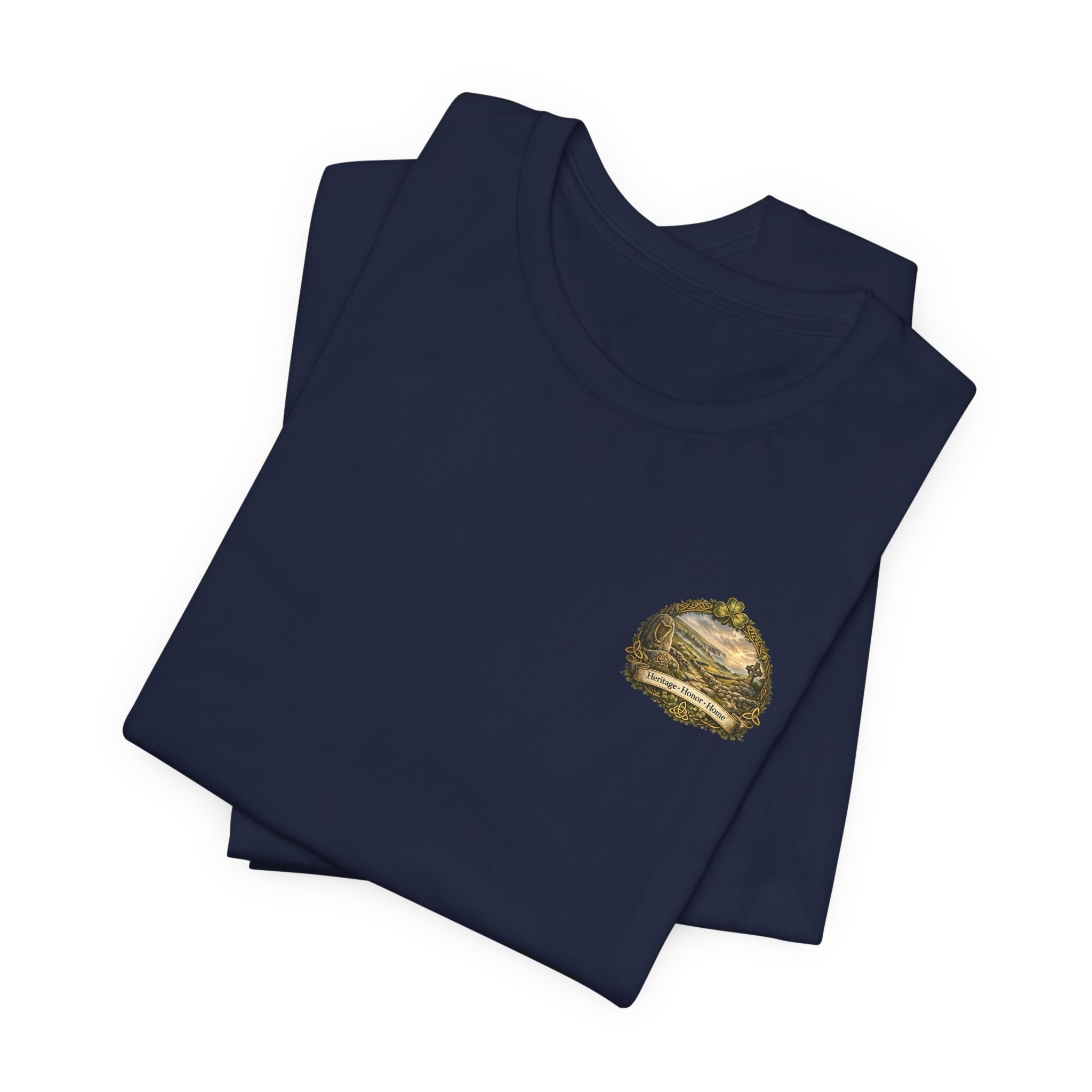 Ireland Éire Scenic T-Shirt — "Land of Story & Stone" Celtic Landscape Tee