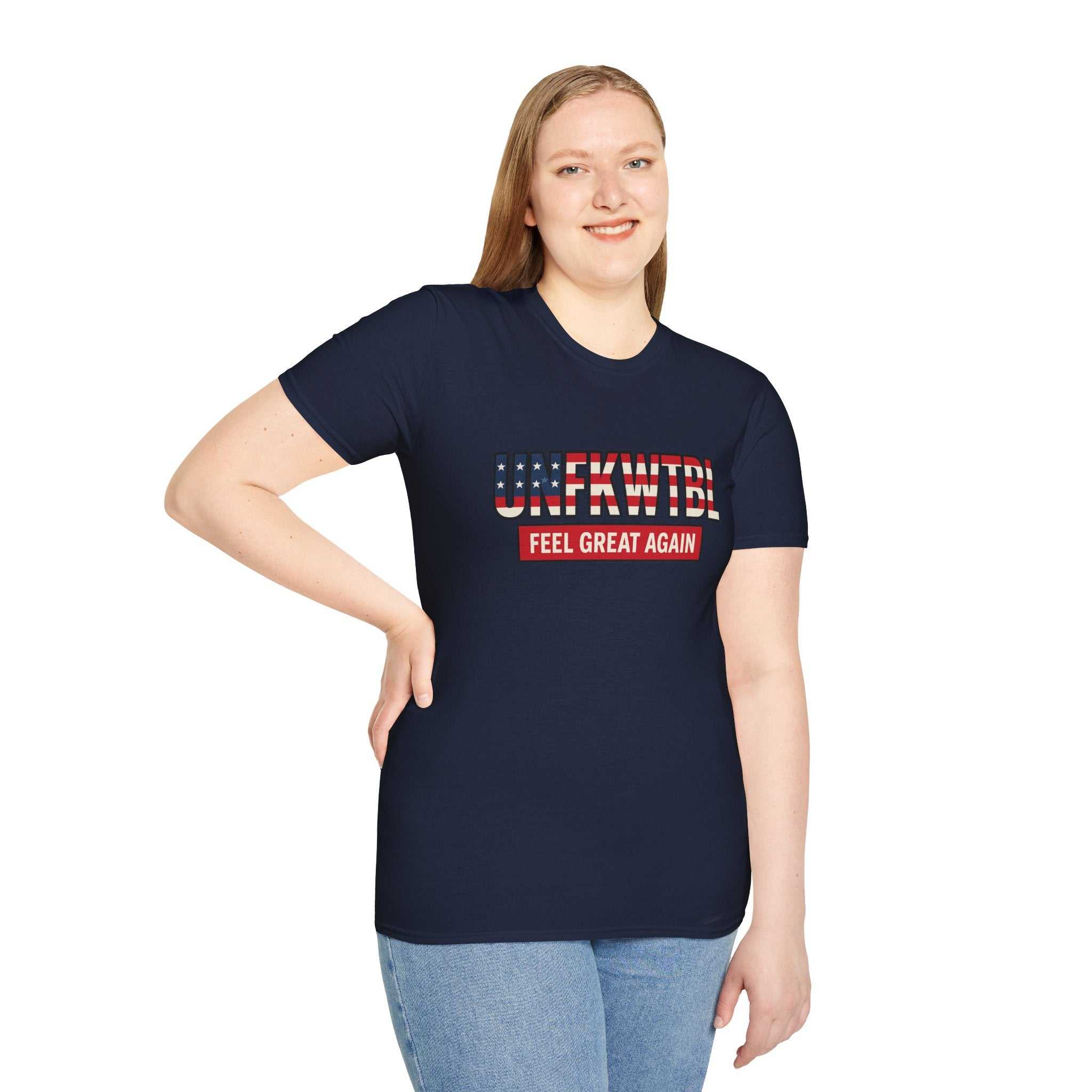 T-Shirt — "FEEL GREAT AGAIN" American Flag Graphic
