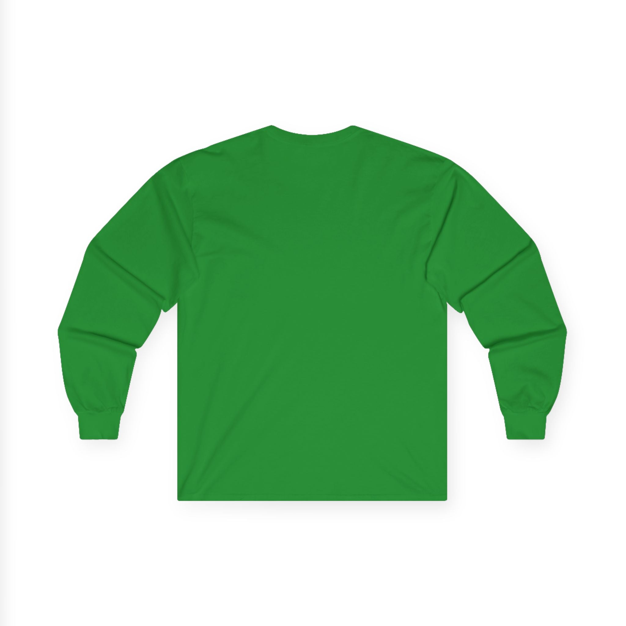 Irish Tricolor Shamrock Skull Long Sleeve Tee