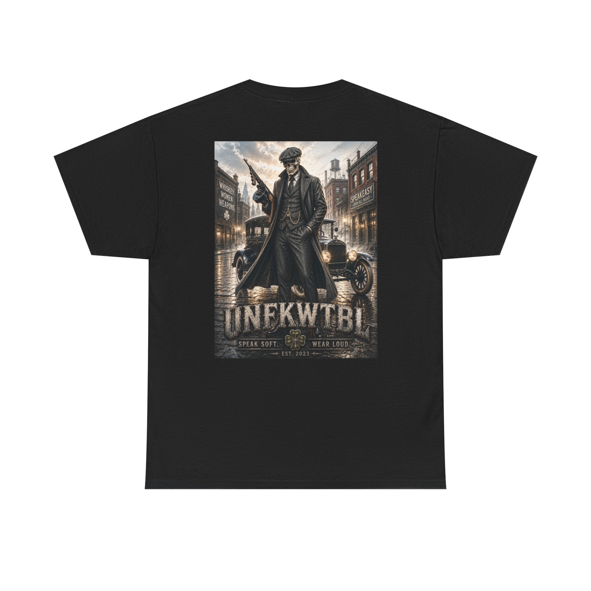 Peaky Blinders-Inspired Graphic Tee — Vintage Gangster Poster Design