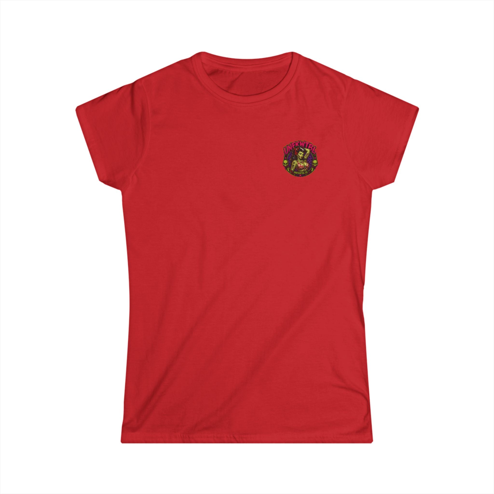 Zombie pinupWomen’s Tee - Classic White Softstyle Crewneck
