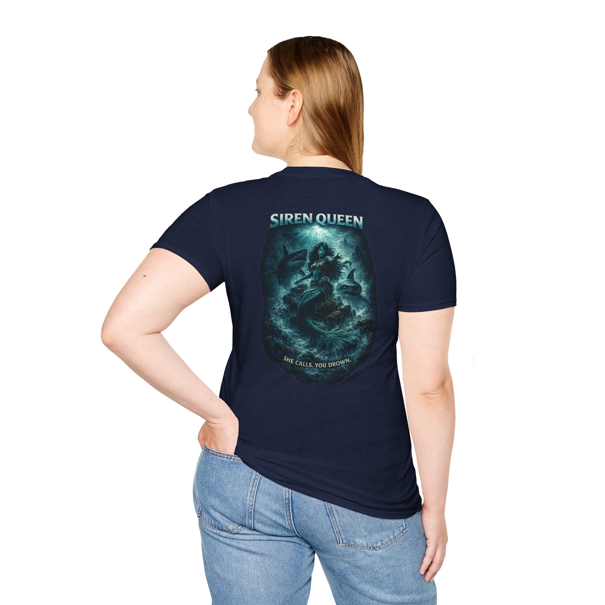 Siren Queen T-Shirt — Oceanic Mermaid Graphic Tee (She Calls You Destiny)