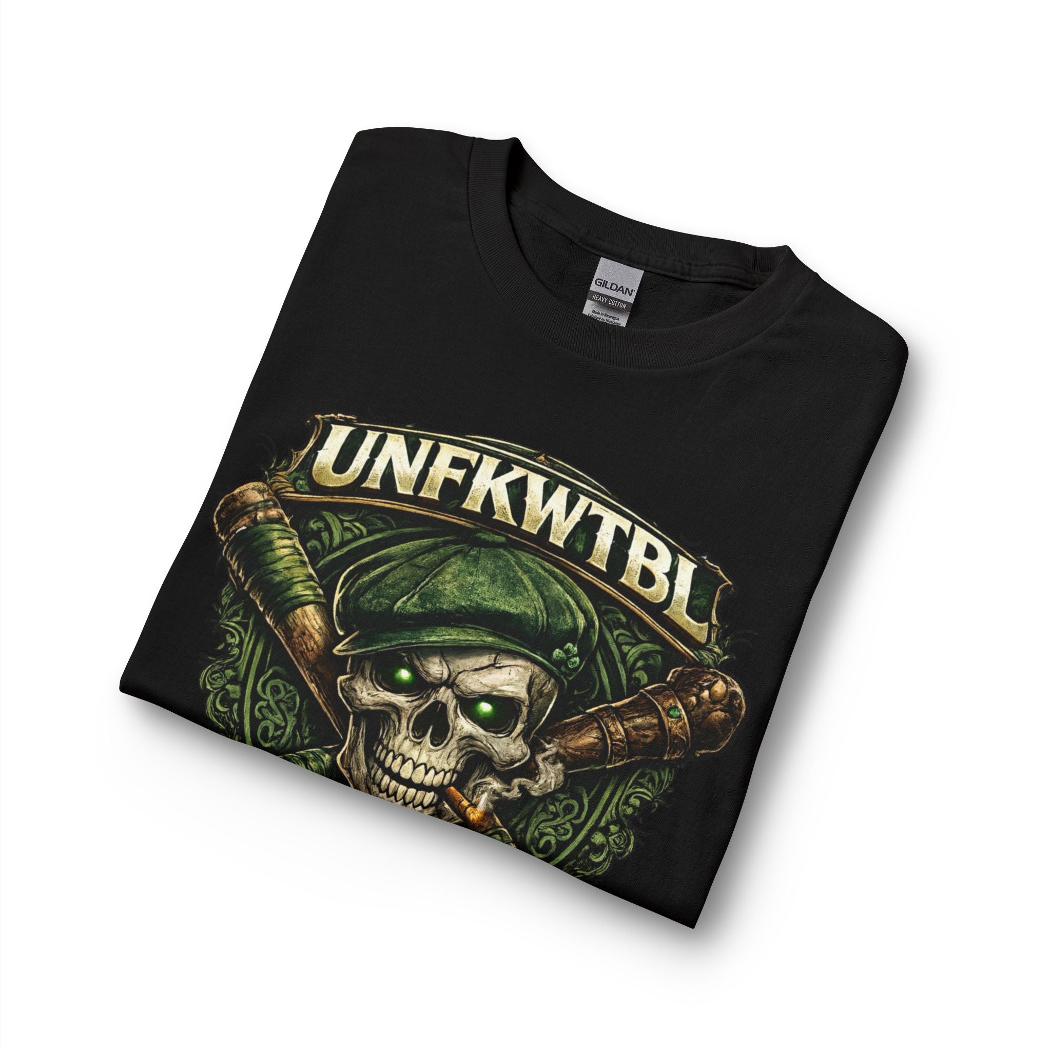 Skull & Baseball Bats Long Sleeve Tee — "NO LUCK. JUST GRIT."
