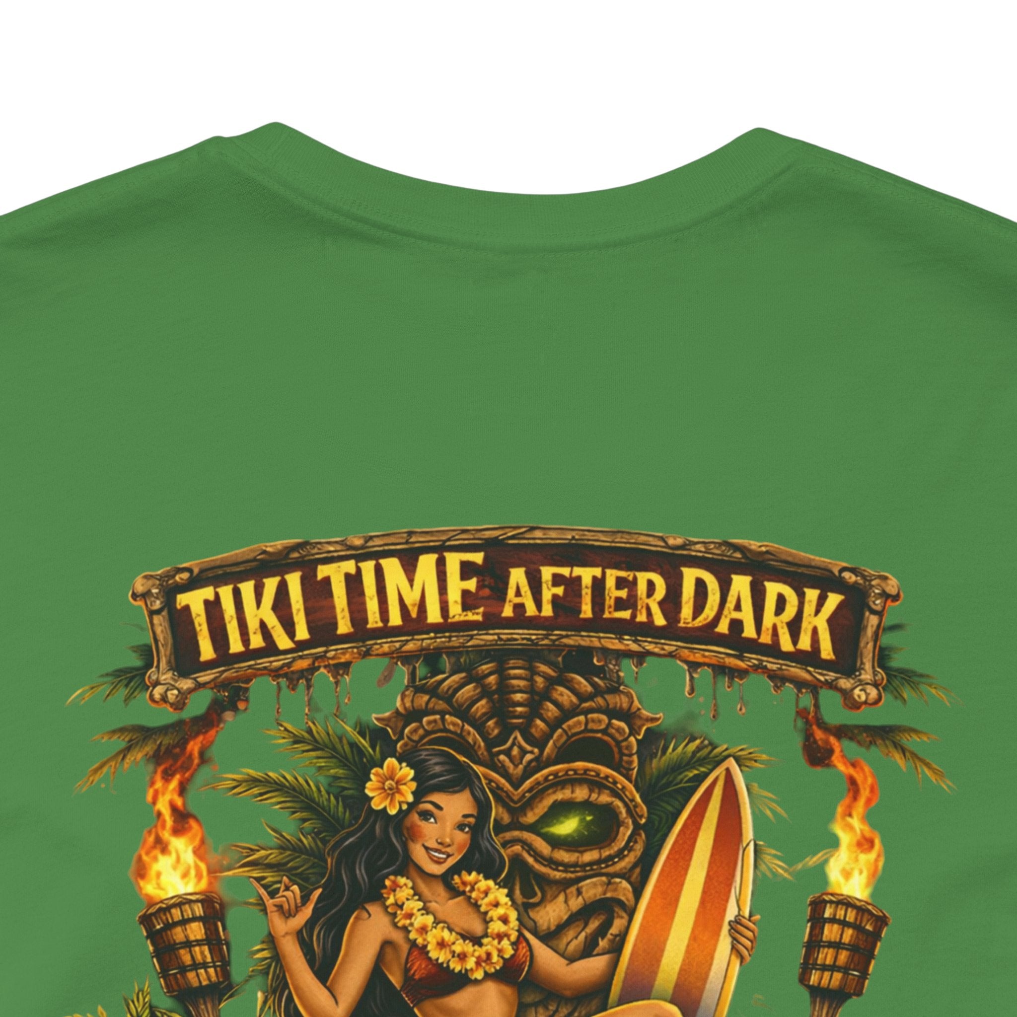 Tiki Time After Dark Tee — Vintage Tropical Bar Graphic T-Shirt