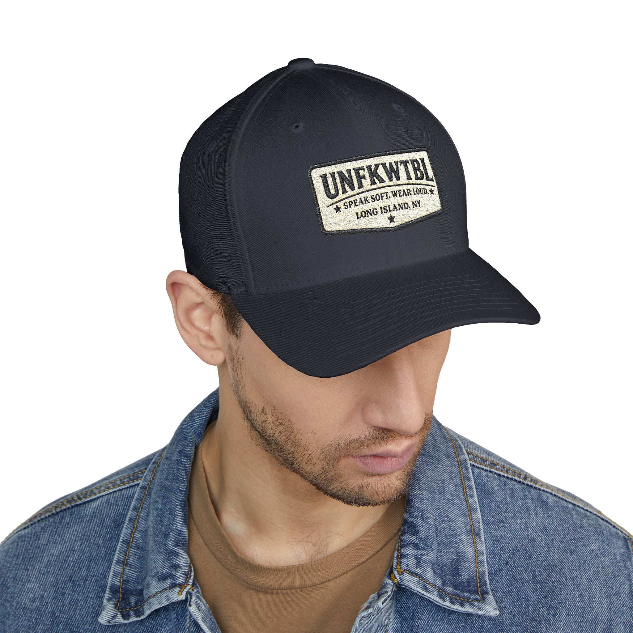 Embroidered Patch Baseball Cap — UNFKWTBL Logo with Shamrock