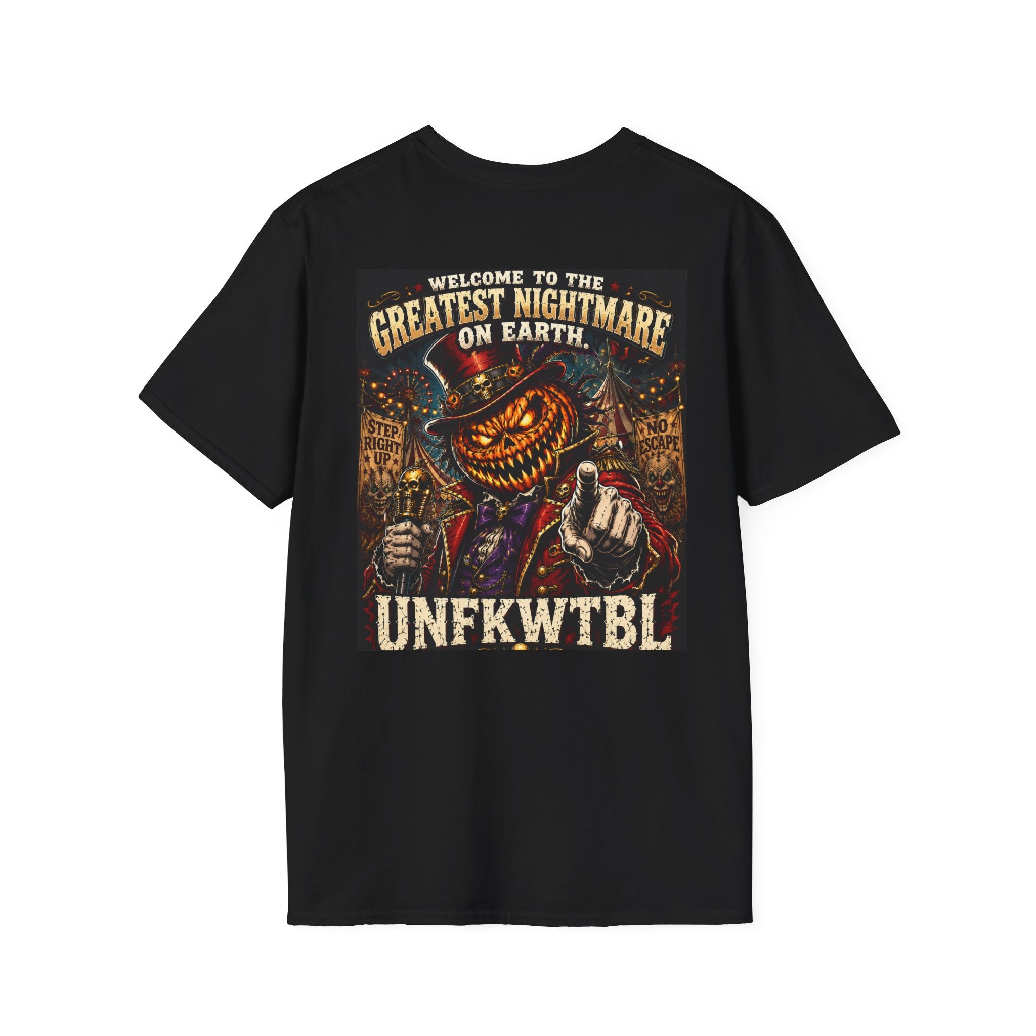 Vintage Pumpkin Skull Tee — Unfkwtbl Halloween Graphic T-Shirt