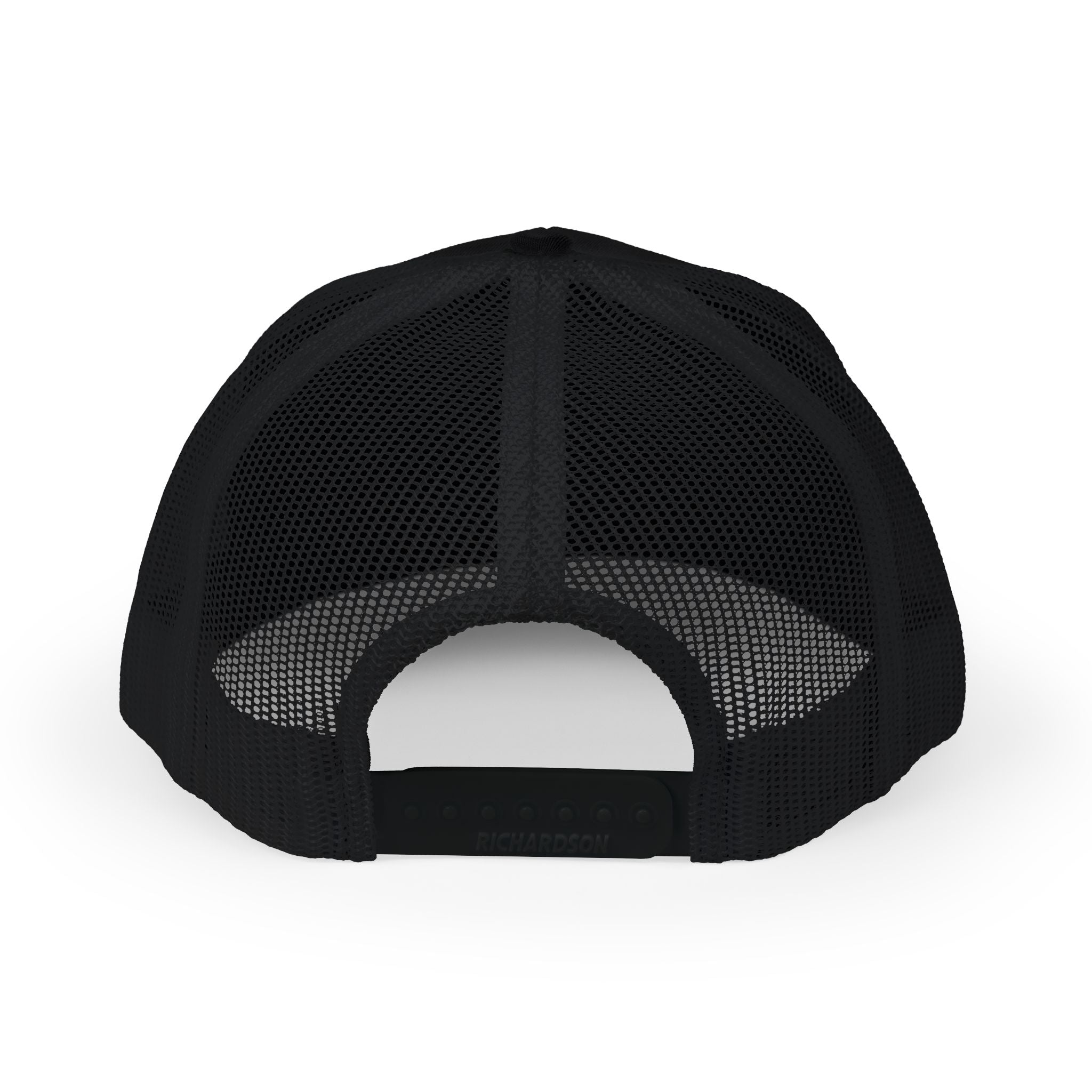 Smiley Winky Trucker Hat — Embroidered Distressed Yellow Smiley Snapback