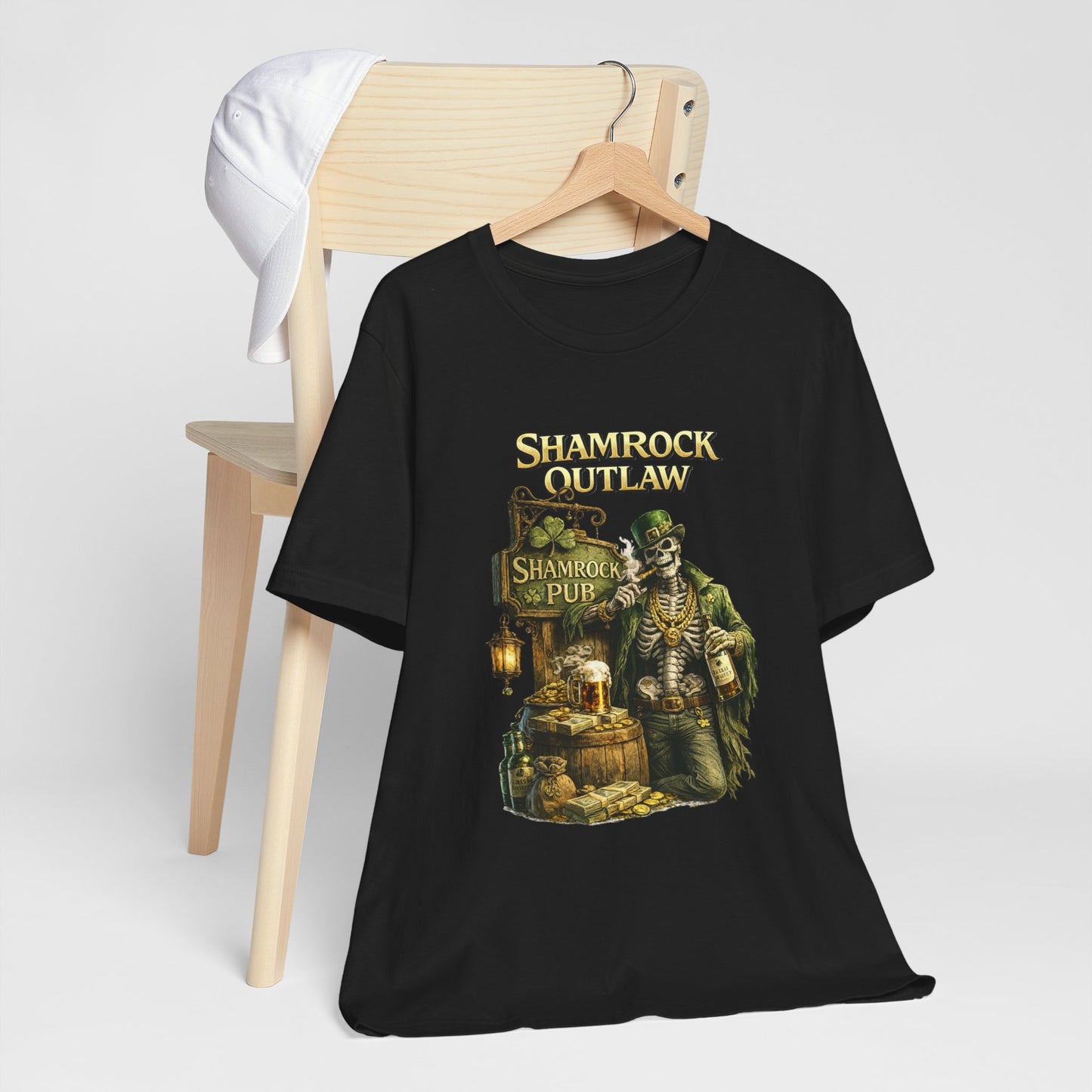 Shamrock Outlaw Tee — Vintage Irish Pub St. Patrick’s Day T‑Shirt