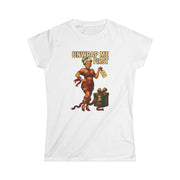 Playful Holiday Women's Softstyle Tee - 'Unwrap Me First'