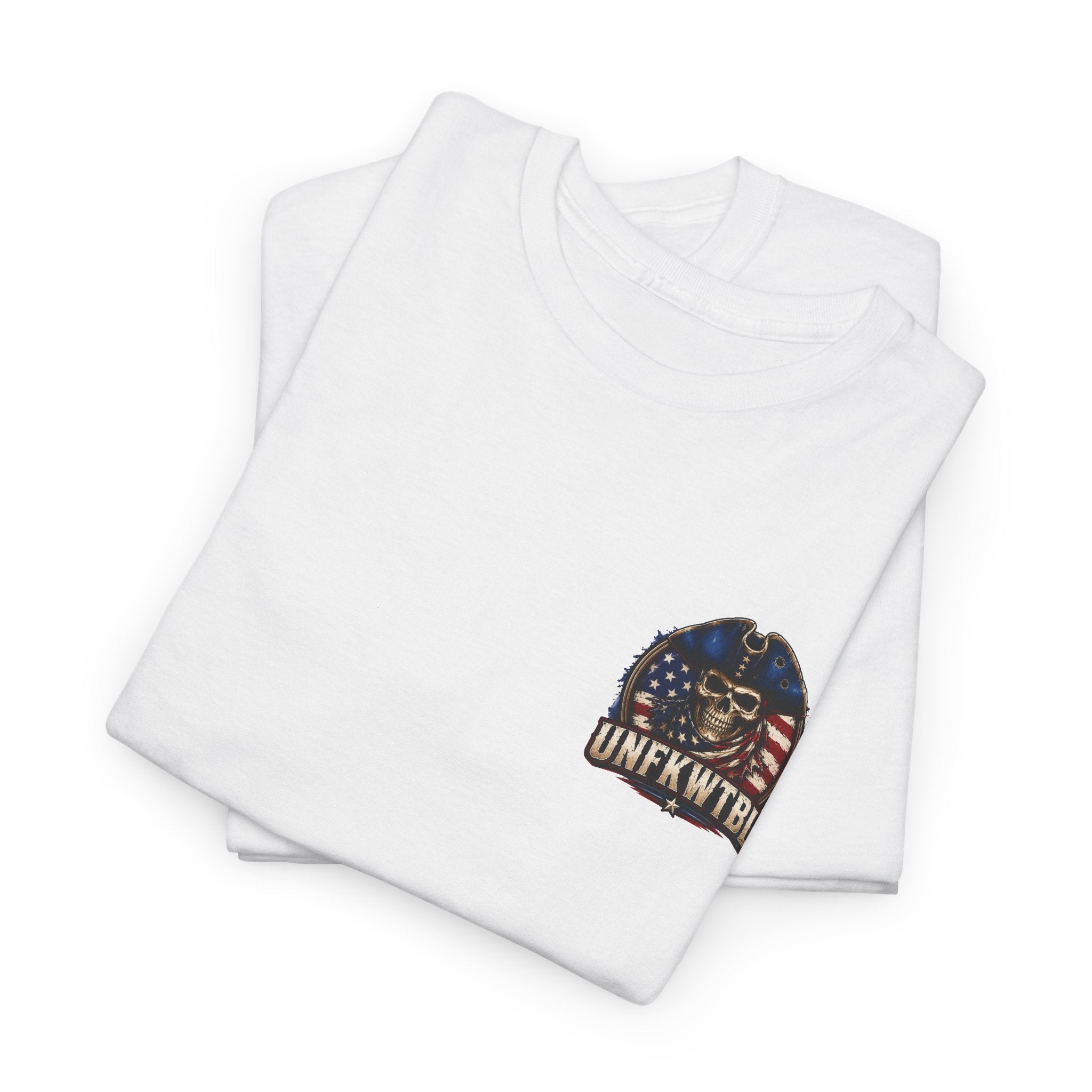 Patriotic Skull Tee — "UNFKWTBL" Americana Graphic T‑Shirt