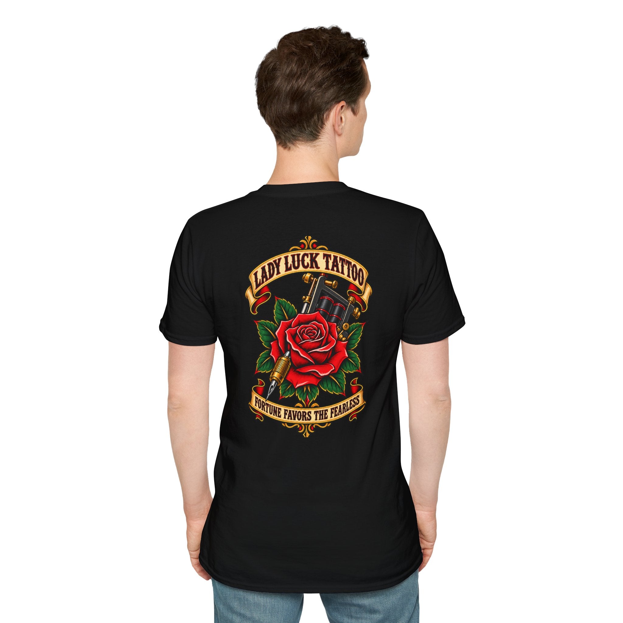 Lady Luck Tattoo Fortune Favors the Fearless Tee