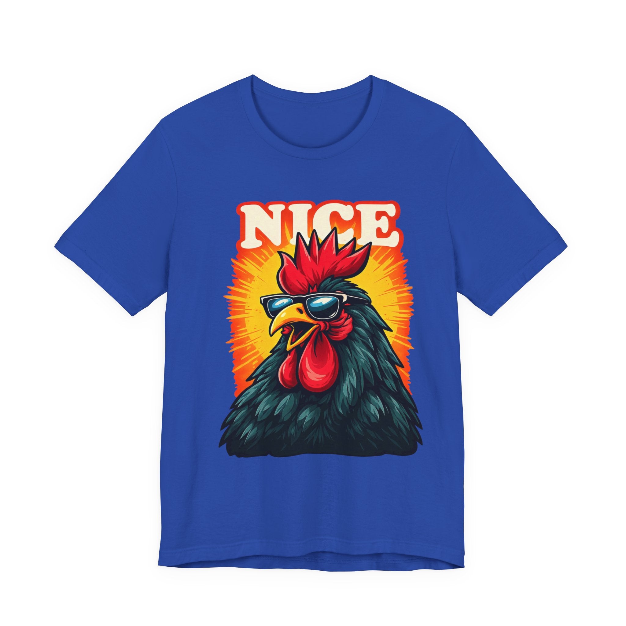 Nice Rooster T-Shirt — Cool Sunglasses Chicken Graphic Tee