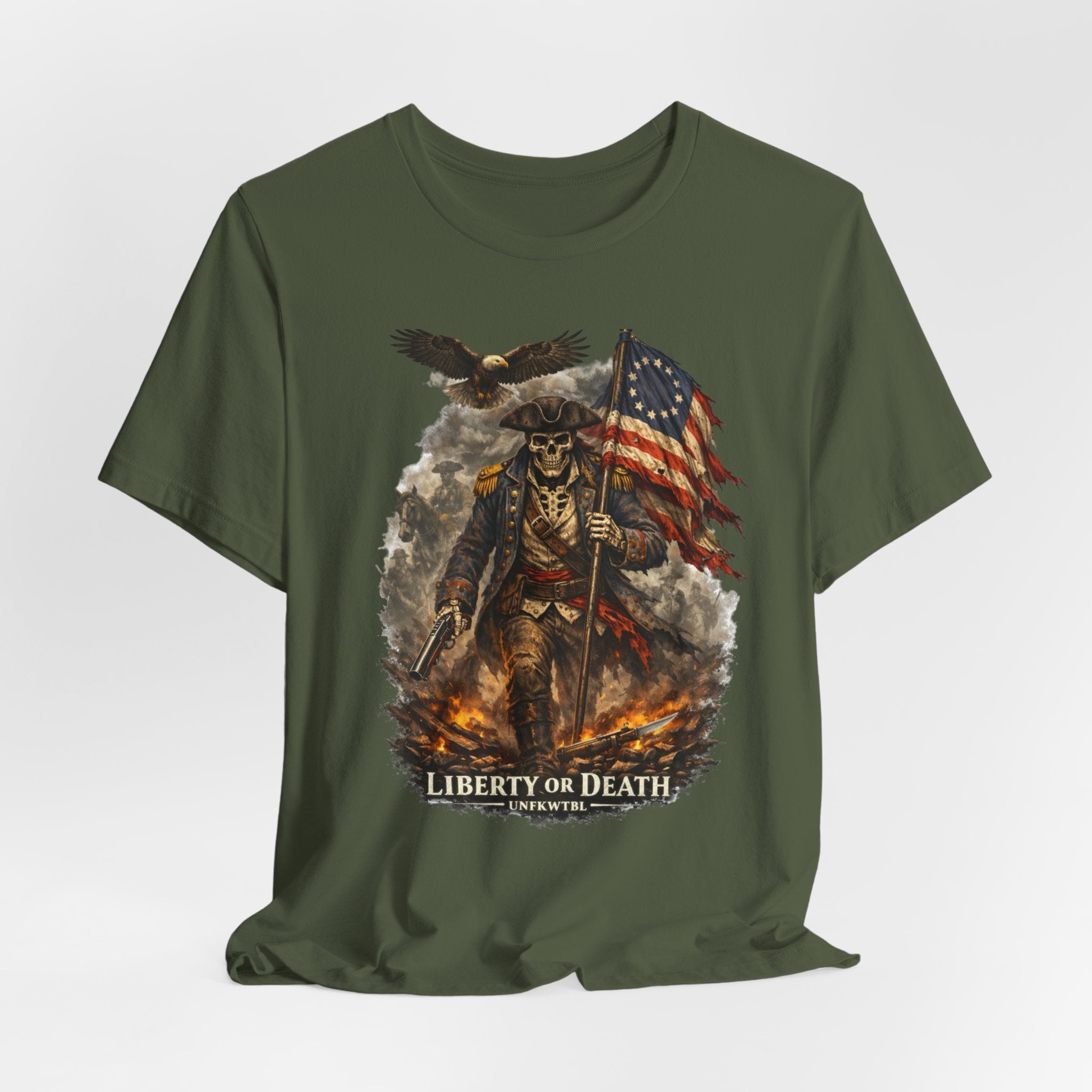 Liberty or Death Skull Flag T-Shirt