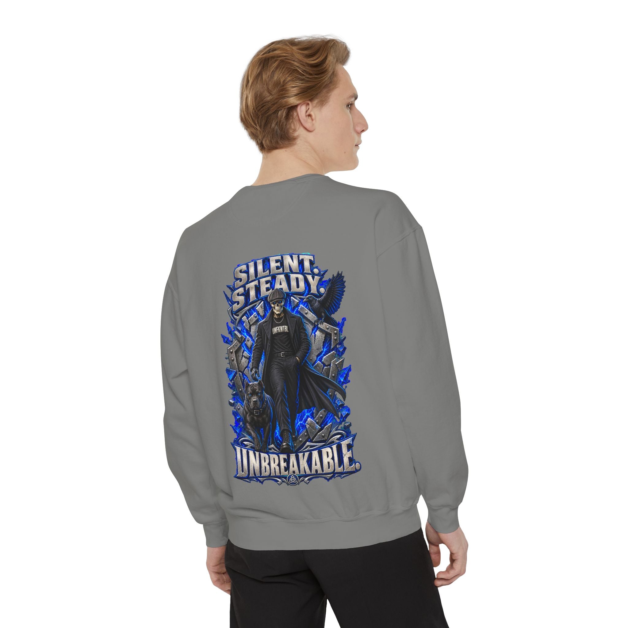 Silent. Steady. Unbreakable. Crewneck