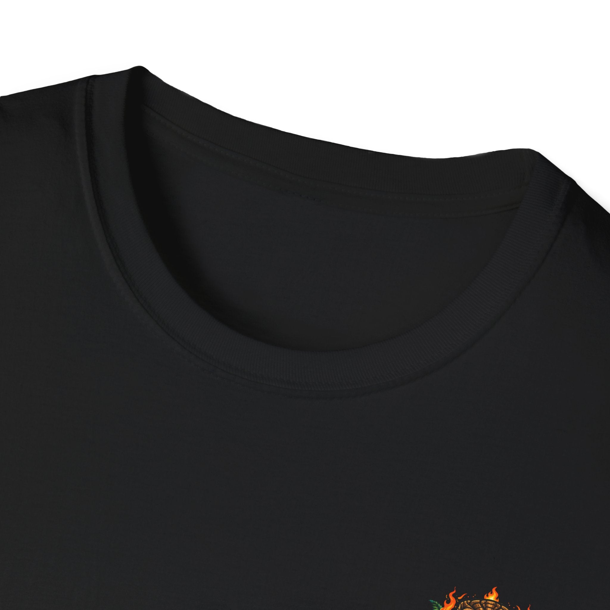 "Bad Vibes Only" retro t-shirt with reclining mermaid and tropical sunset graphic