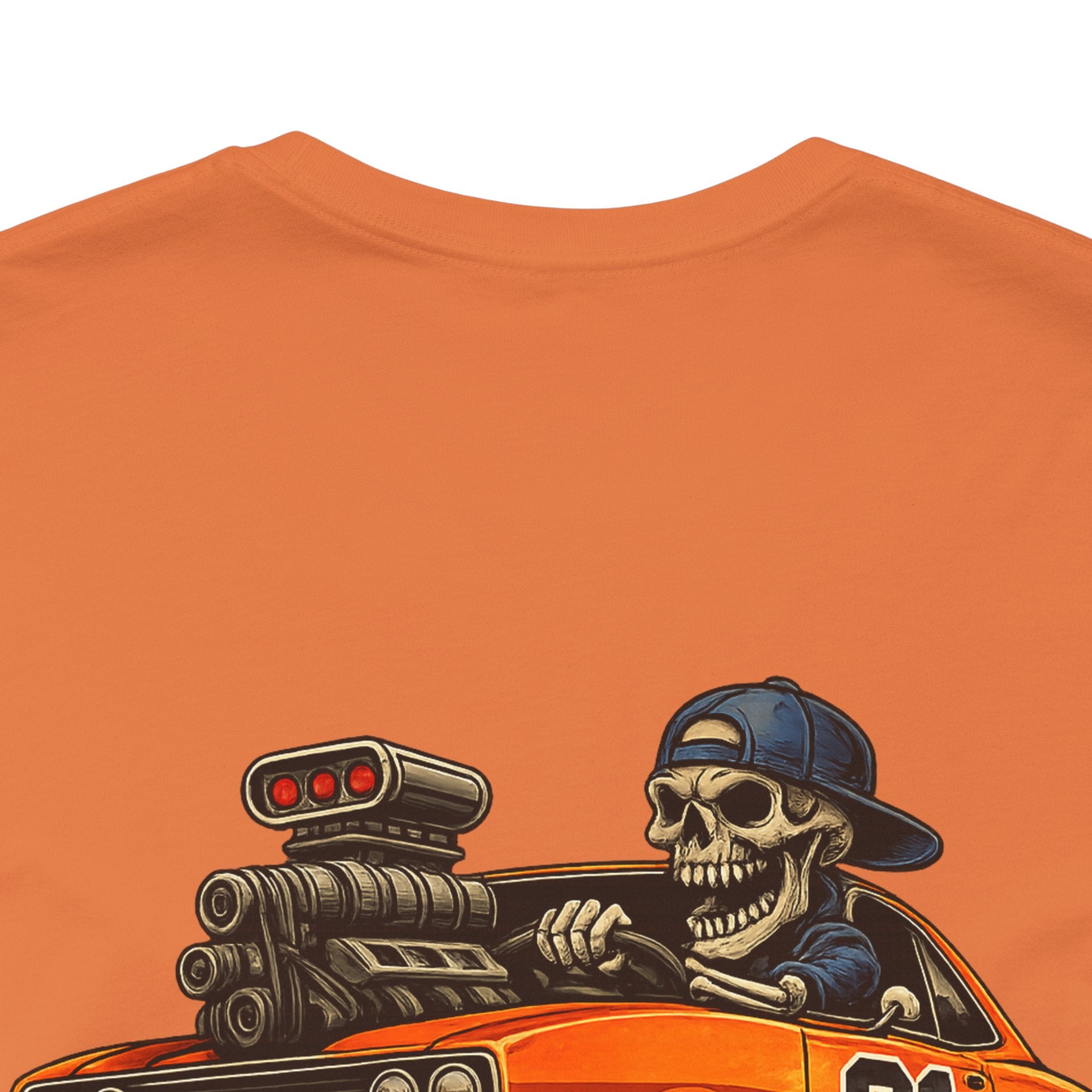 Muscle Car Skull Tee — "Built Different. Drive Hard." Graphic T-Shirt