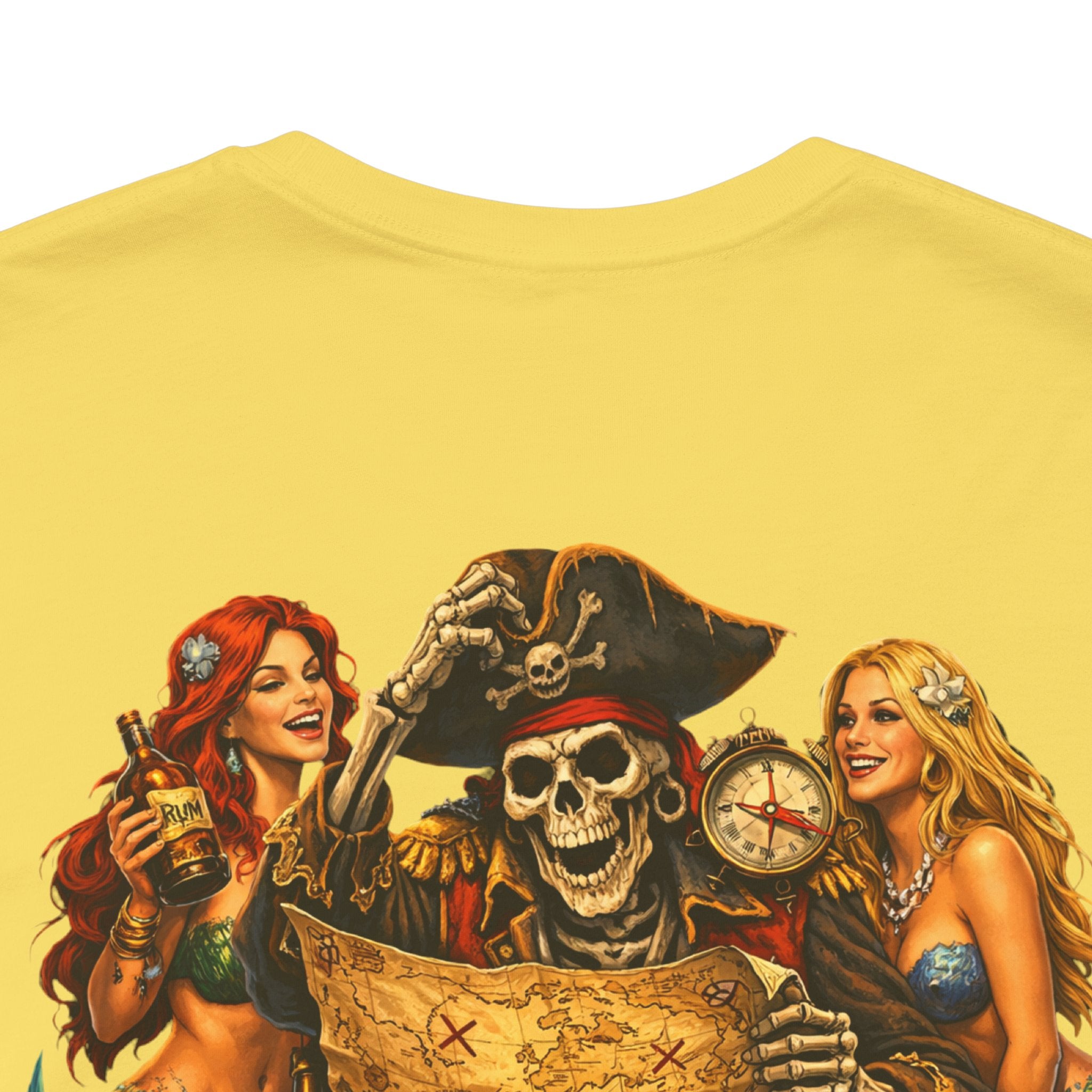 Pirate Skull Treasure Tee – "Trust the Rum Not the Plan"