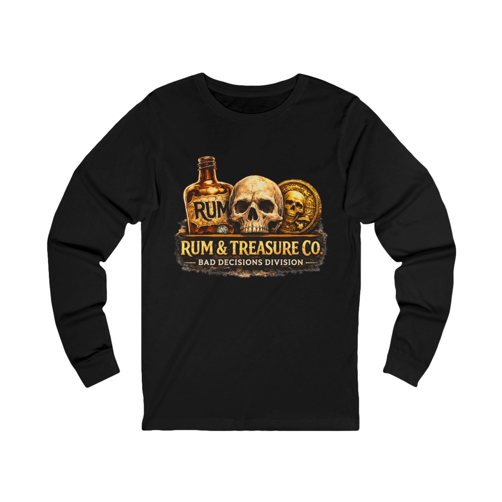 Rum & Treasure Co. Skull Long Sleeve Tee