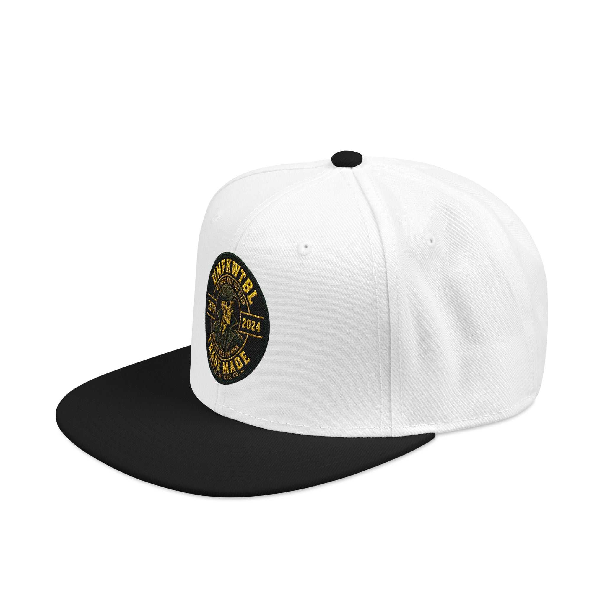 Embroidered Clover Snapback Hat — Lucky Shamrock Patch with American Flag