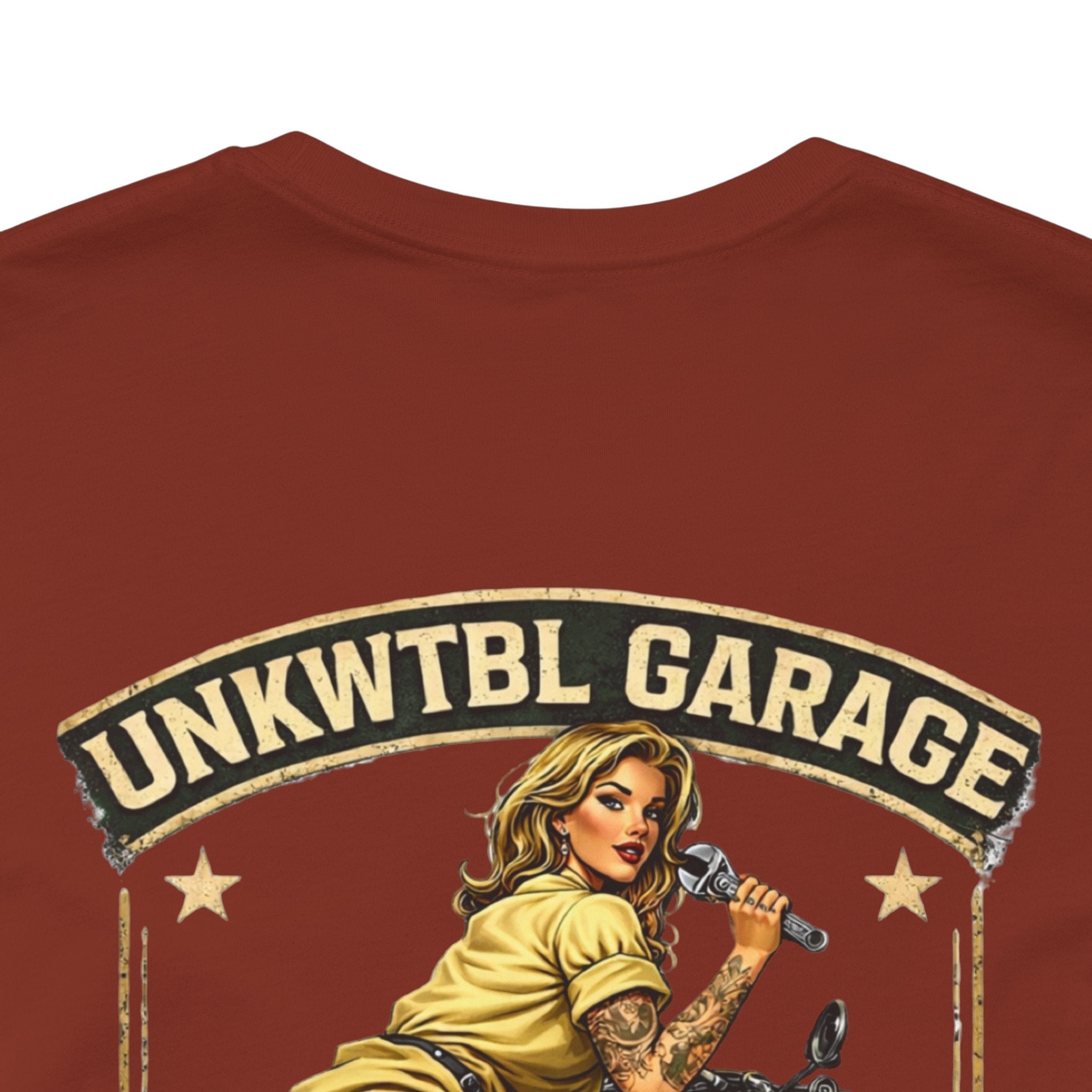 Mechanic On Duty Motorcycle Tee — Pinup Garage Vintage T-Shirt