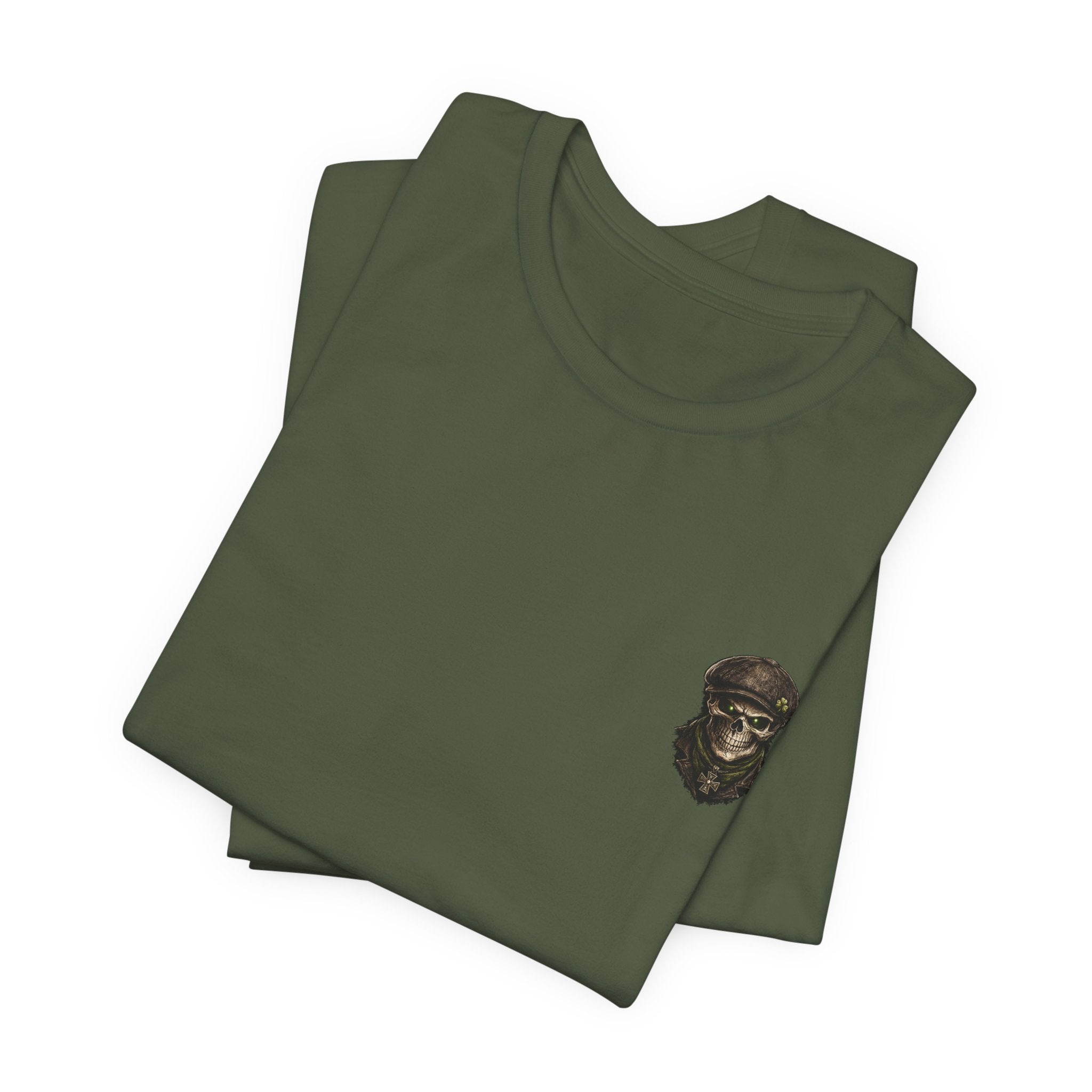 Grin & Bury It Skull Tee — Gothic Horror Graphic T-Shirt