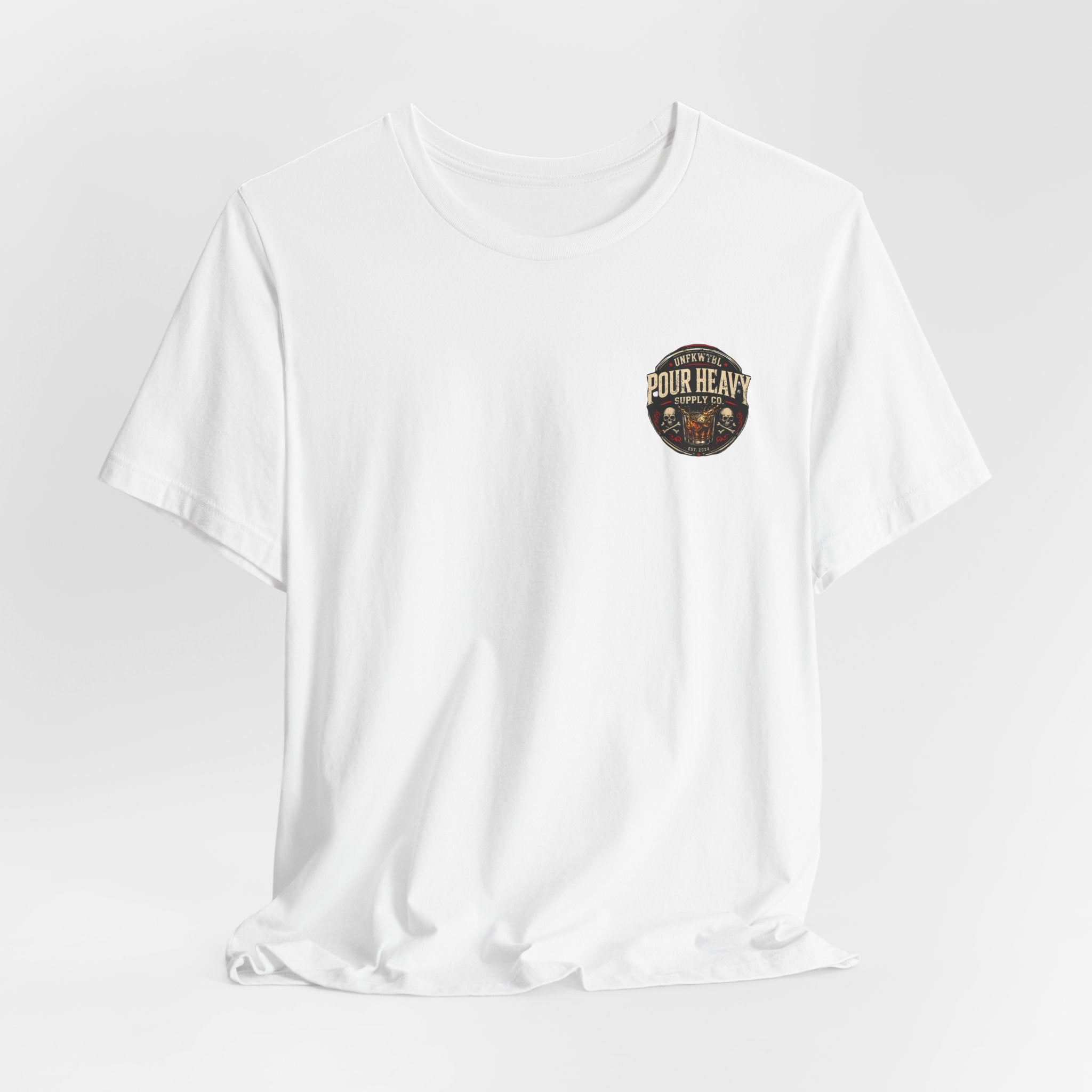 Biker Bar Graphic Tee — "Raise Hell, Drink Well" Vintage Pinup T-Shirt