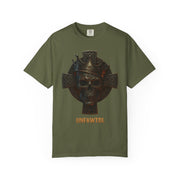 UNFKWTBL Skull King with Celtic Cross Design Unisex T-shirt