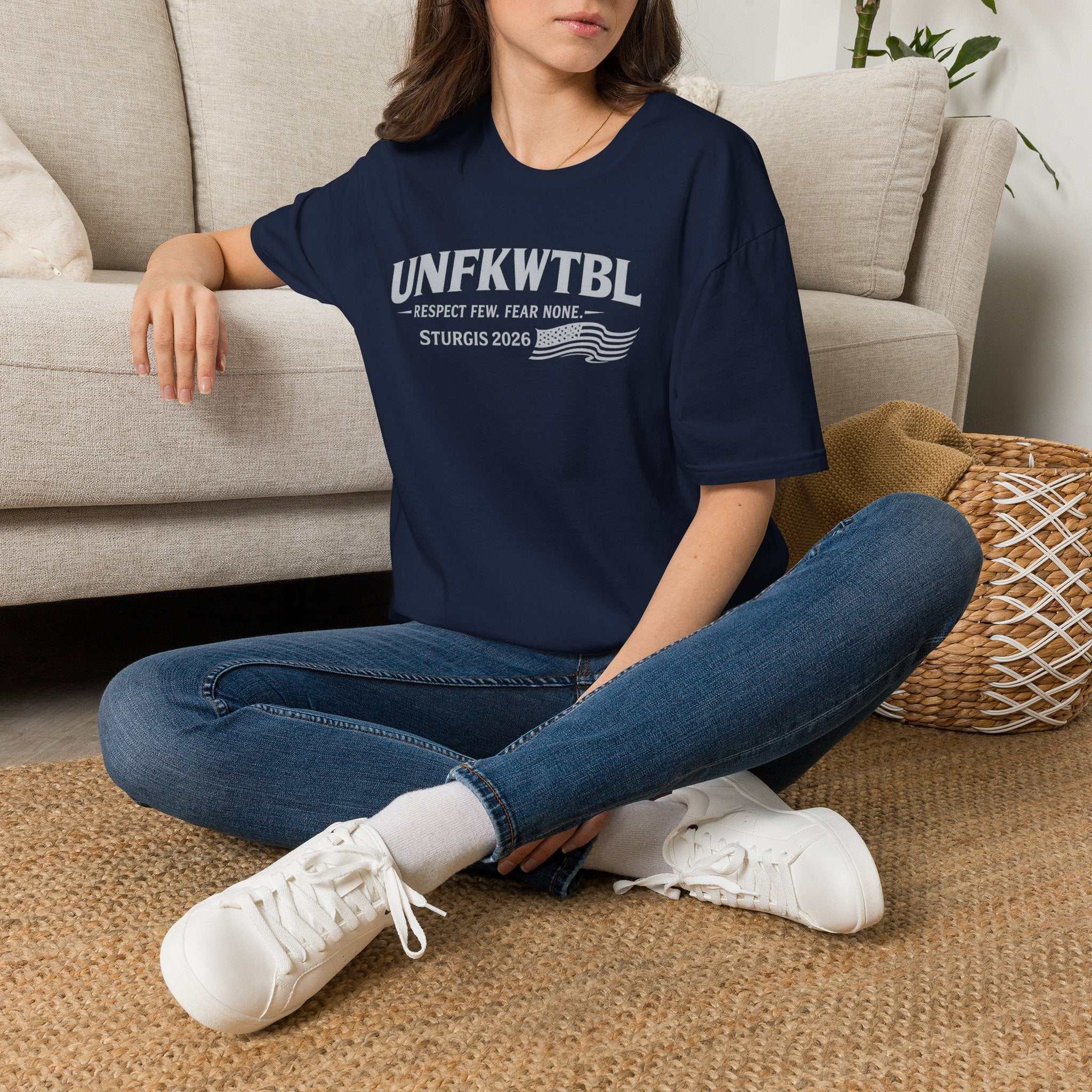 UNFKWTBL Sturgis 2026 T-Shirt — "Respect Few. Fear None." Biker Tee